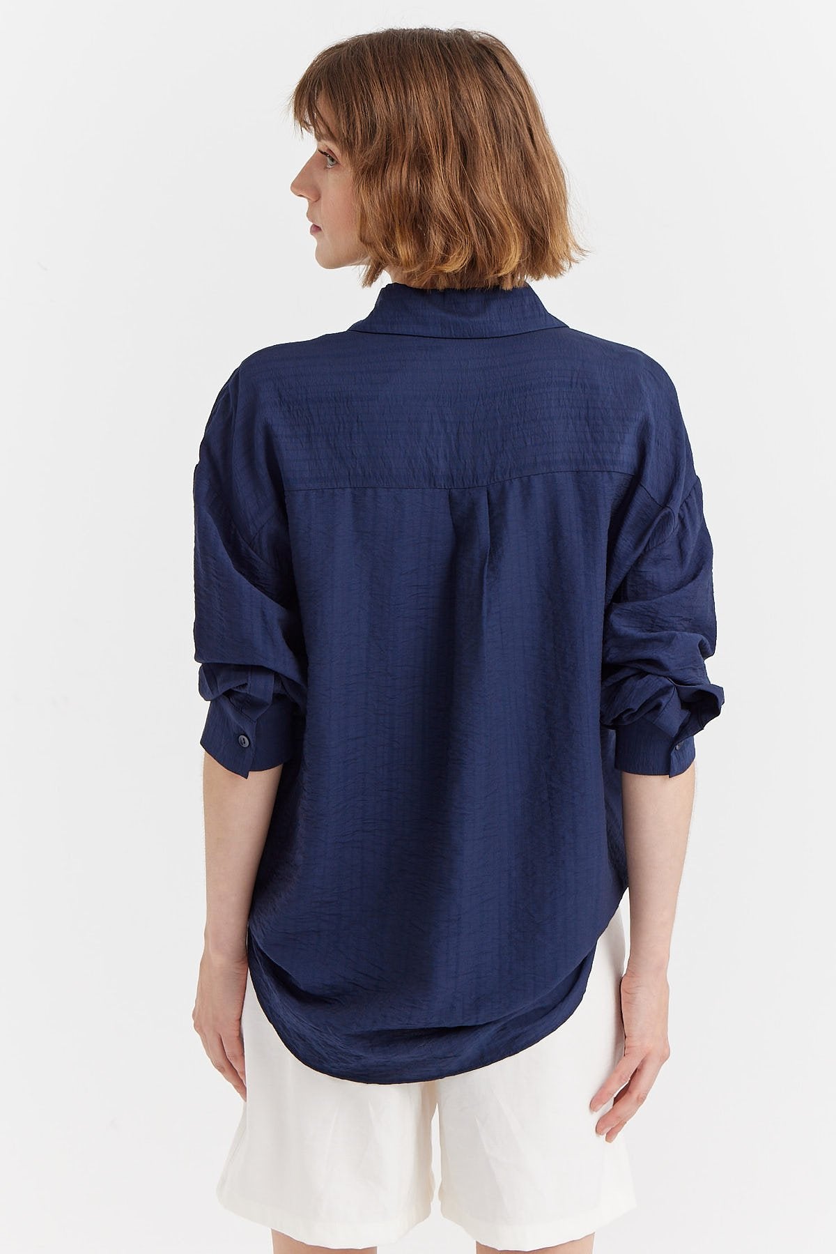 Women's Textured Oversize Shirt