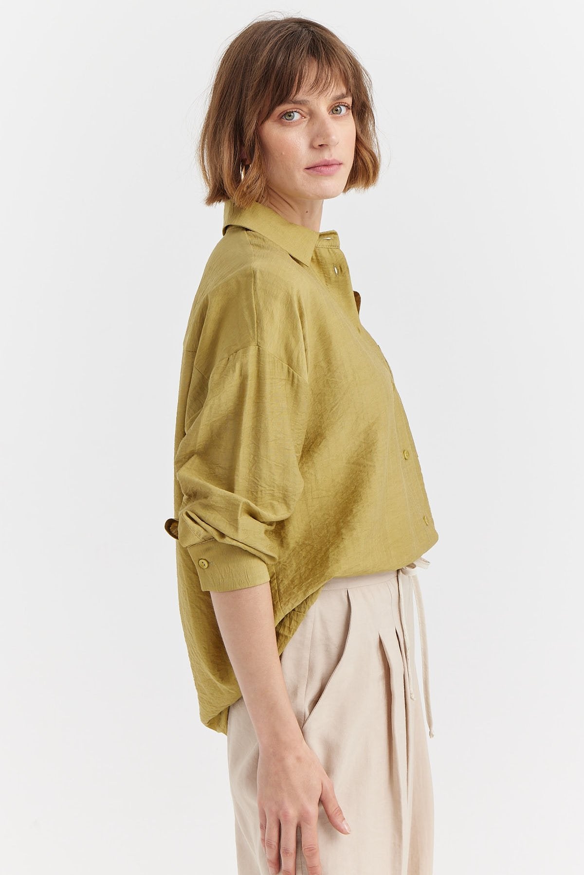 Women's Textured Oversize Shirt