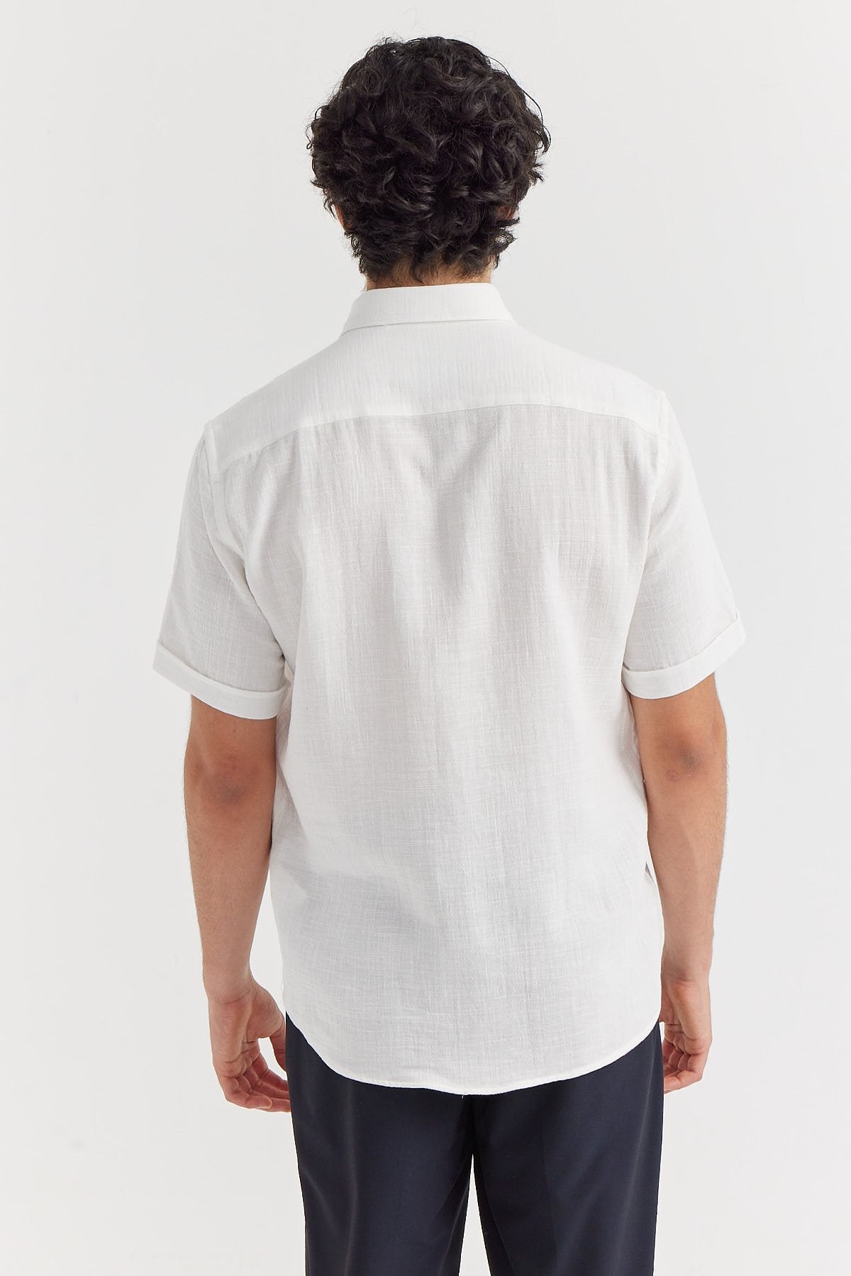 Men's Textured Short Sleeve Shirt
