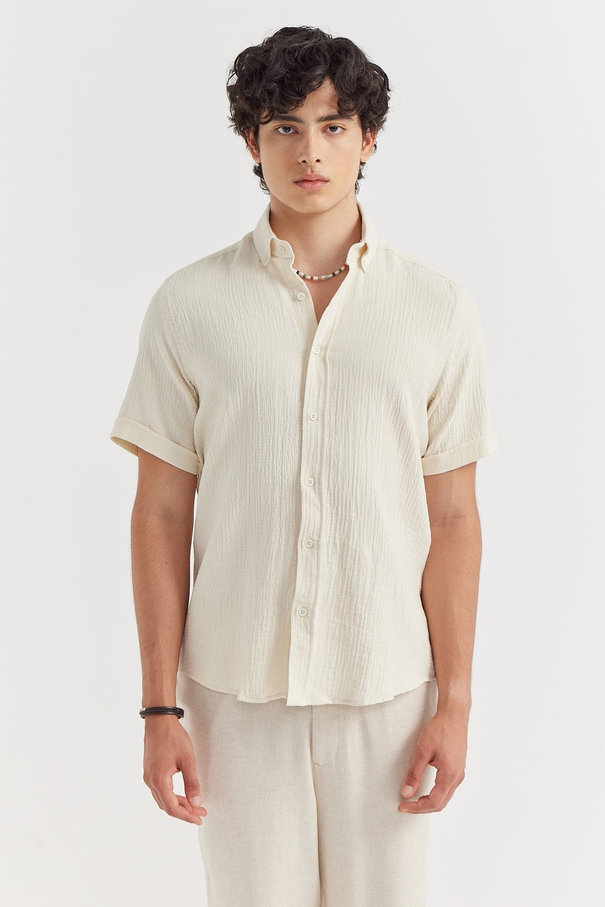 Men's Regular Textured Shirt