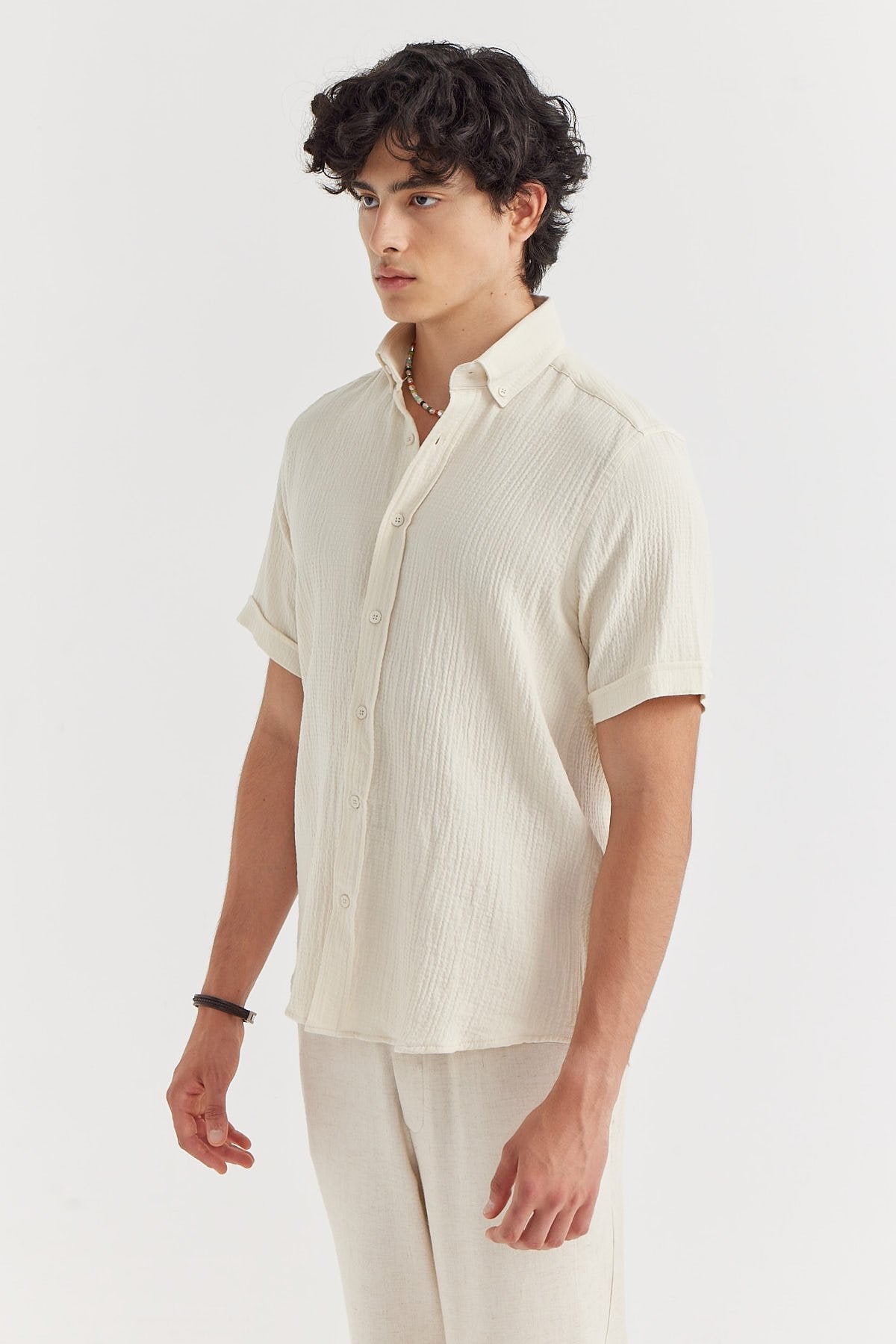 Men's Regular Textured Shirt