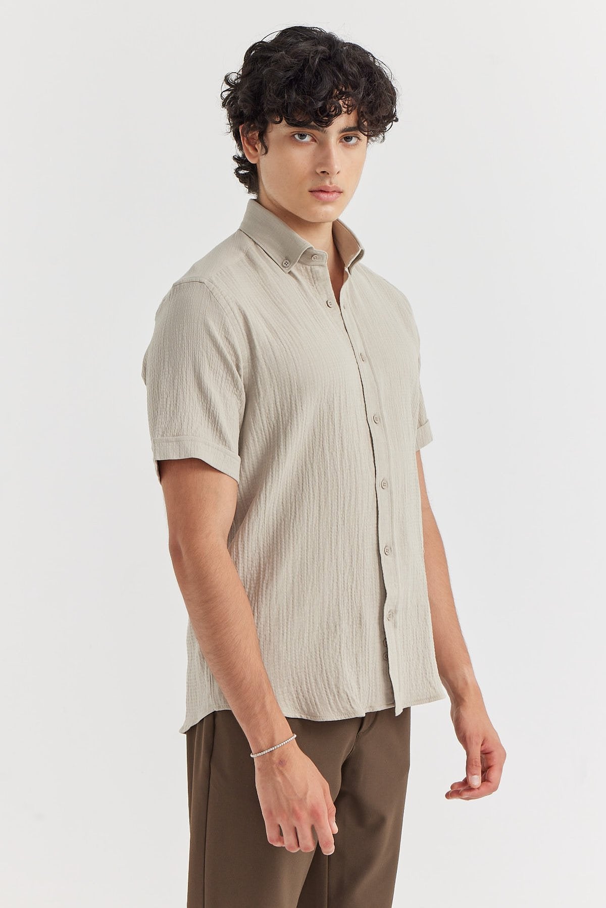 Men's Regular Textured Shirt