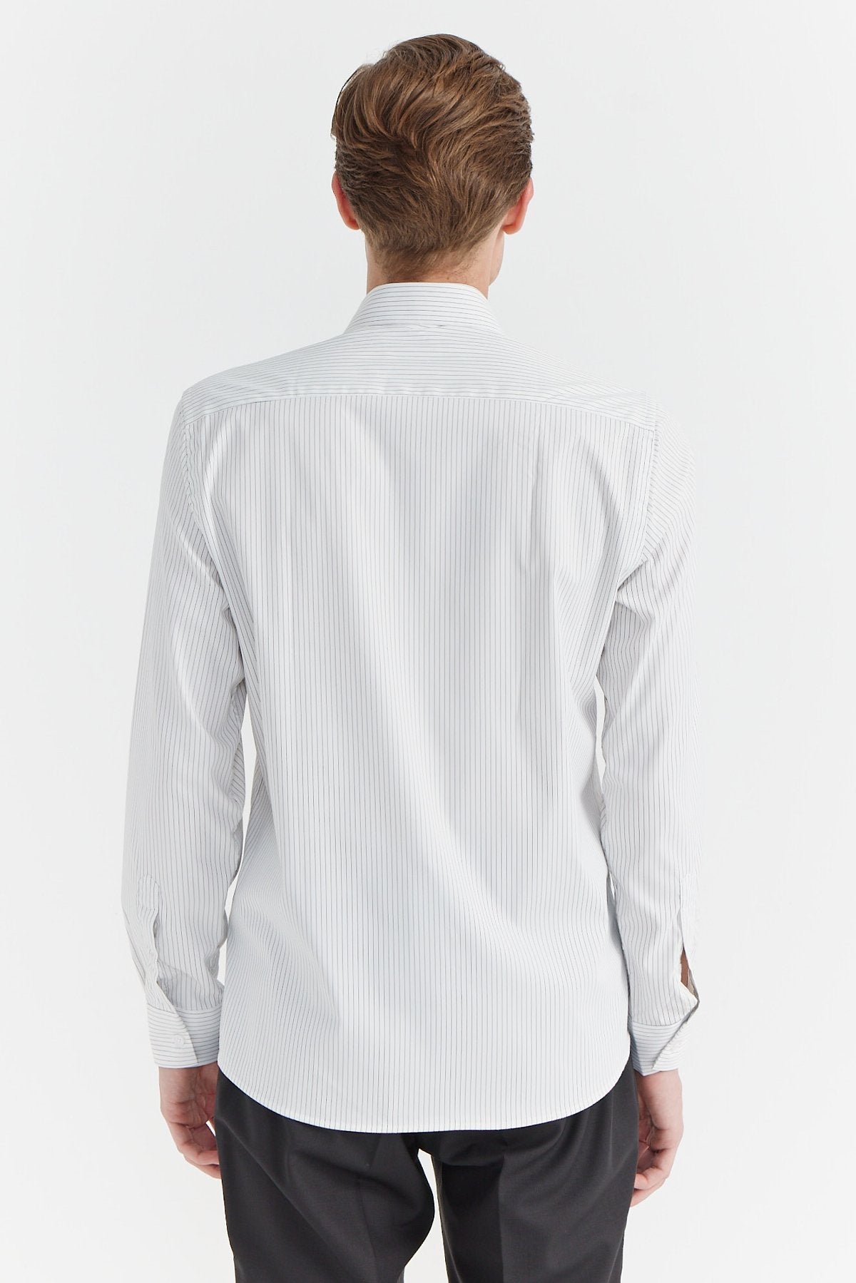 Men's Thin Striped Slim Fit Shirt