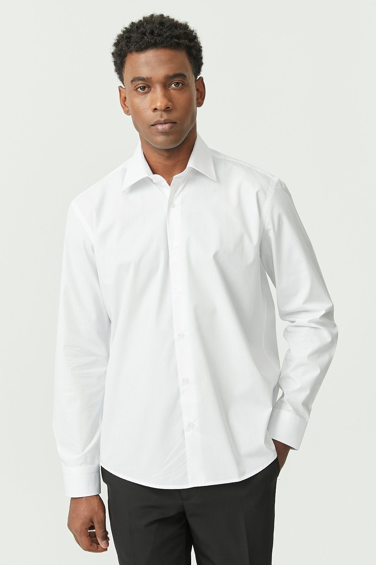 Regular Solid Color Shirt