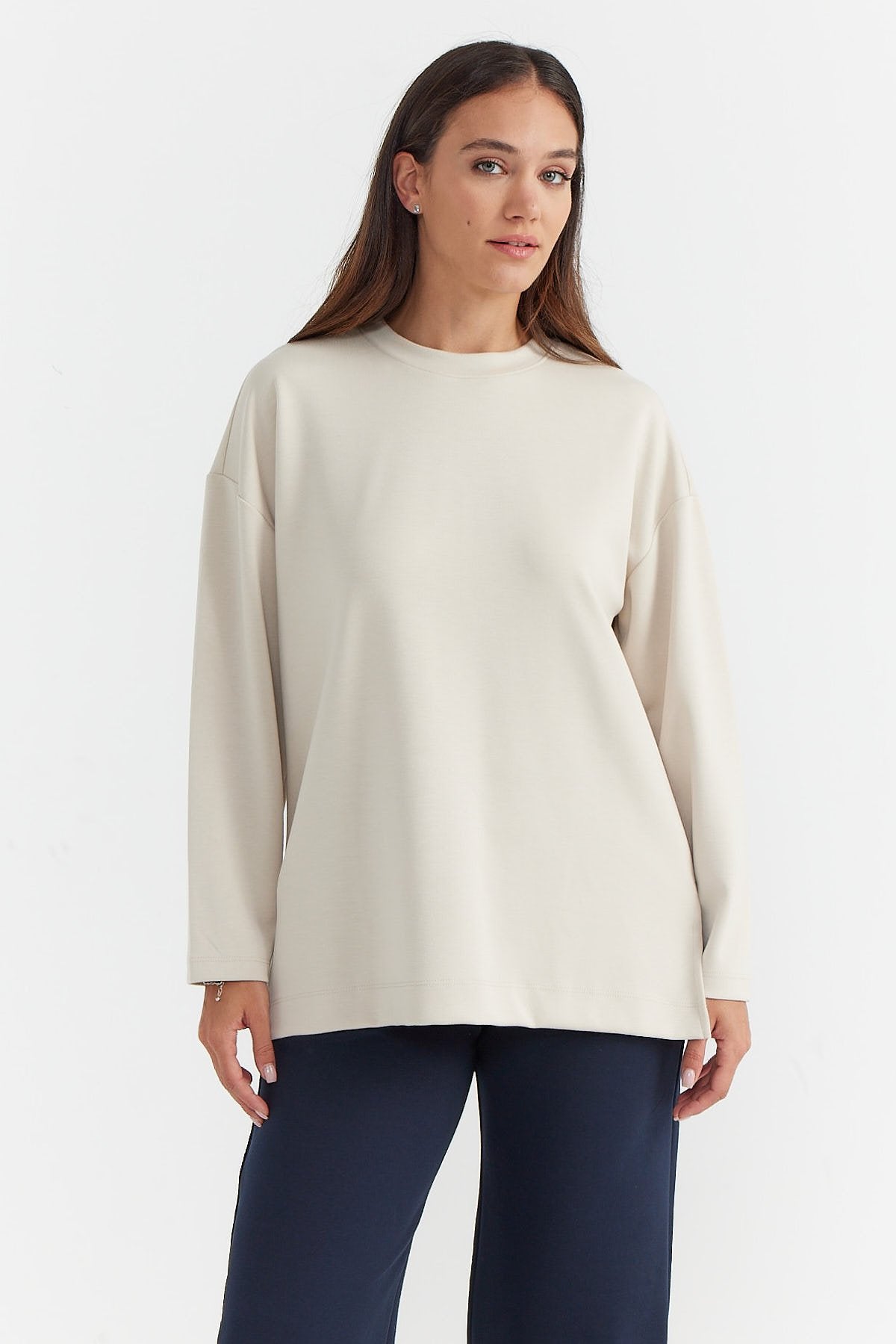 Women's Long Sleeve Soft Texture Blouse