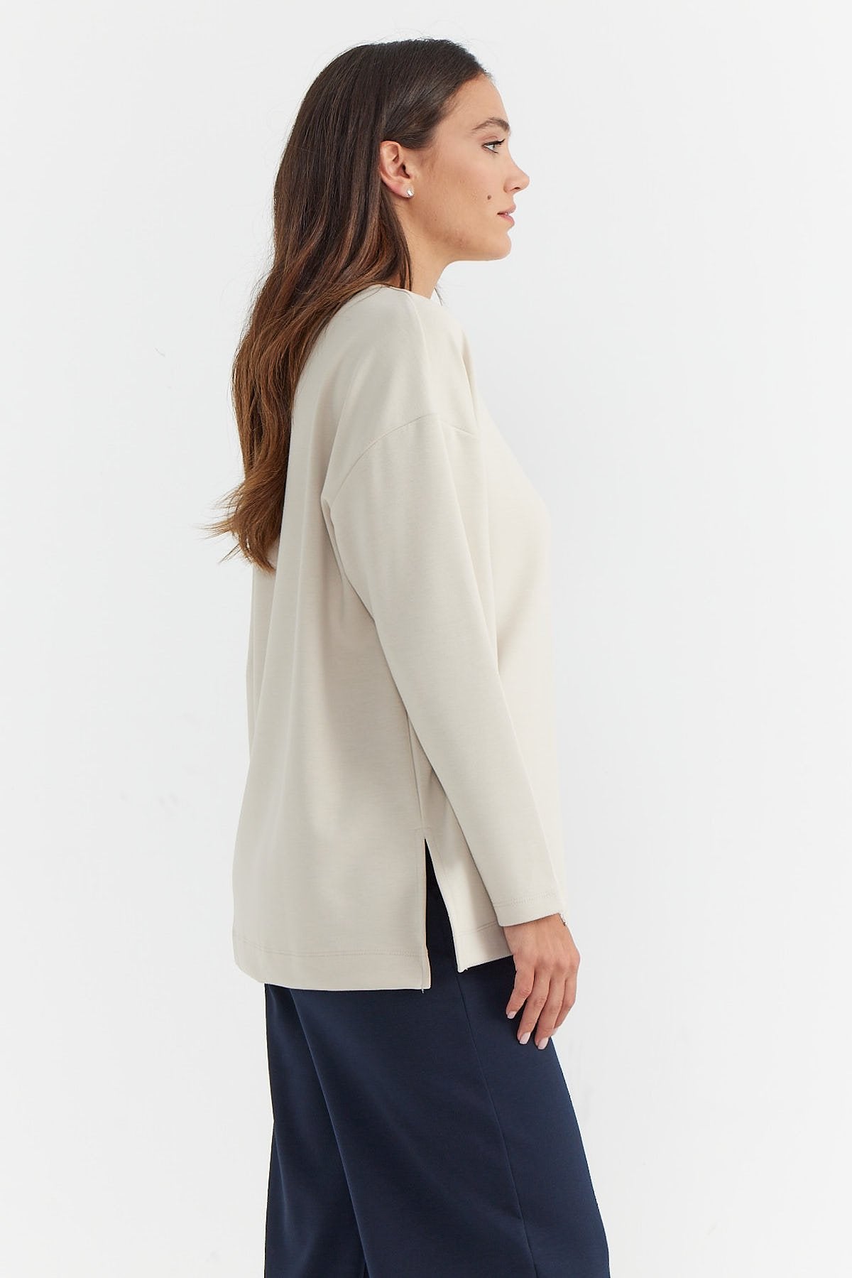 Women's Long Sleeve Soft Texture Blouse