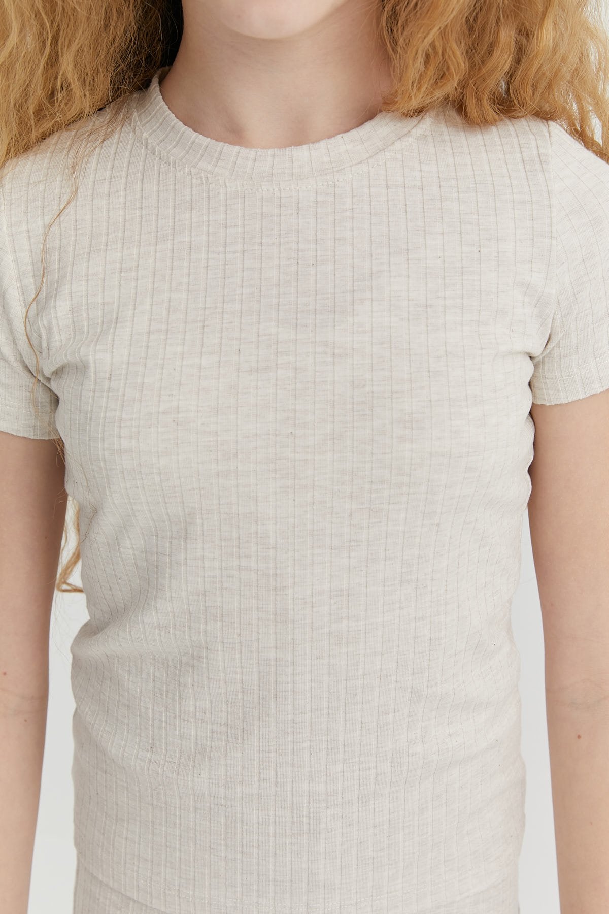 Girls' Ribbed T-shirt