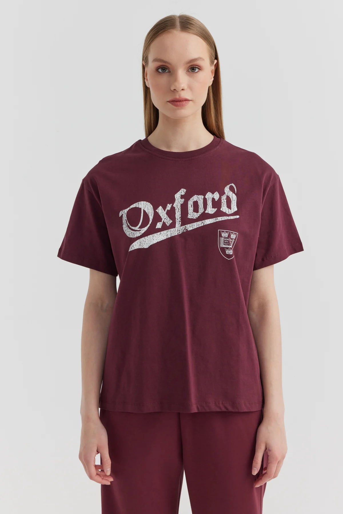 Kadın Baskılı Basic T-shirt