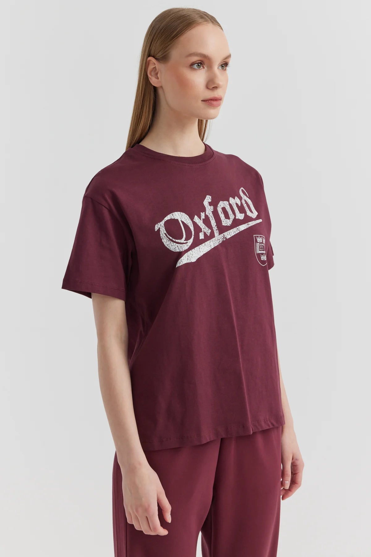 Kadın Baskılı Basic T-shirt
