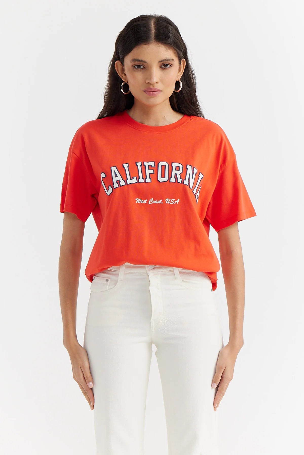 Kadın Baskılı Basic T-shirt