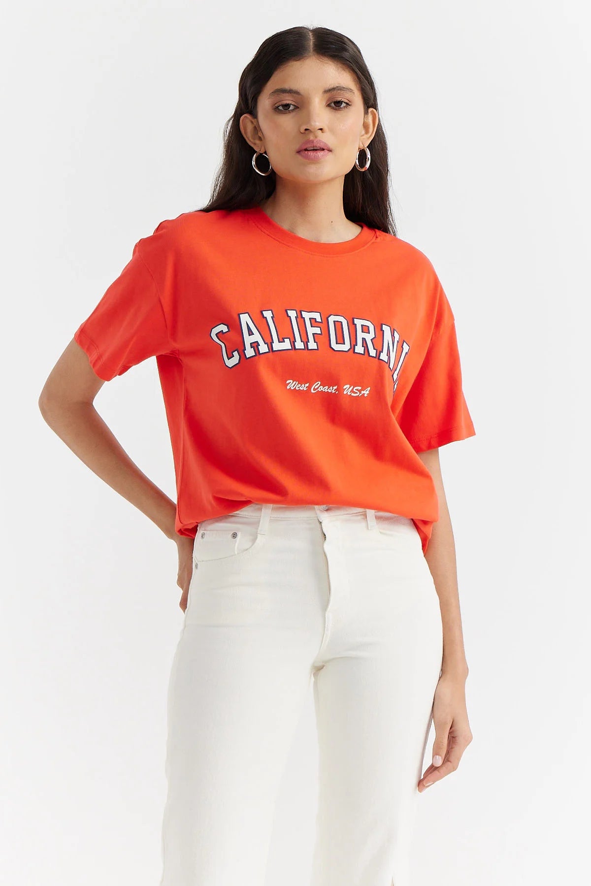 Kadın Baskılı Basic T-shirt