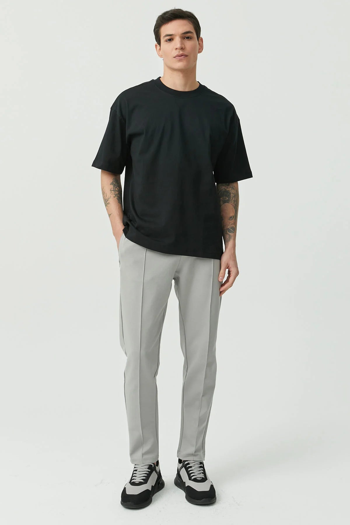 Erkek Bisiklet Yaka Oversize T-shirt
