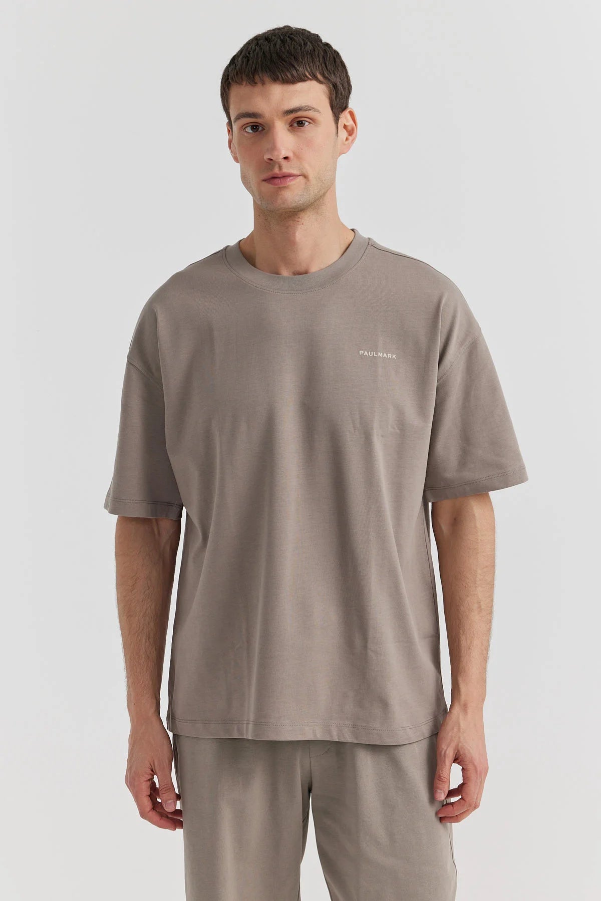 Erkek Paulmark Yazılı T-shirt
