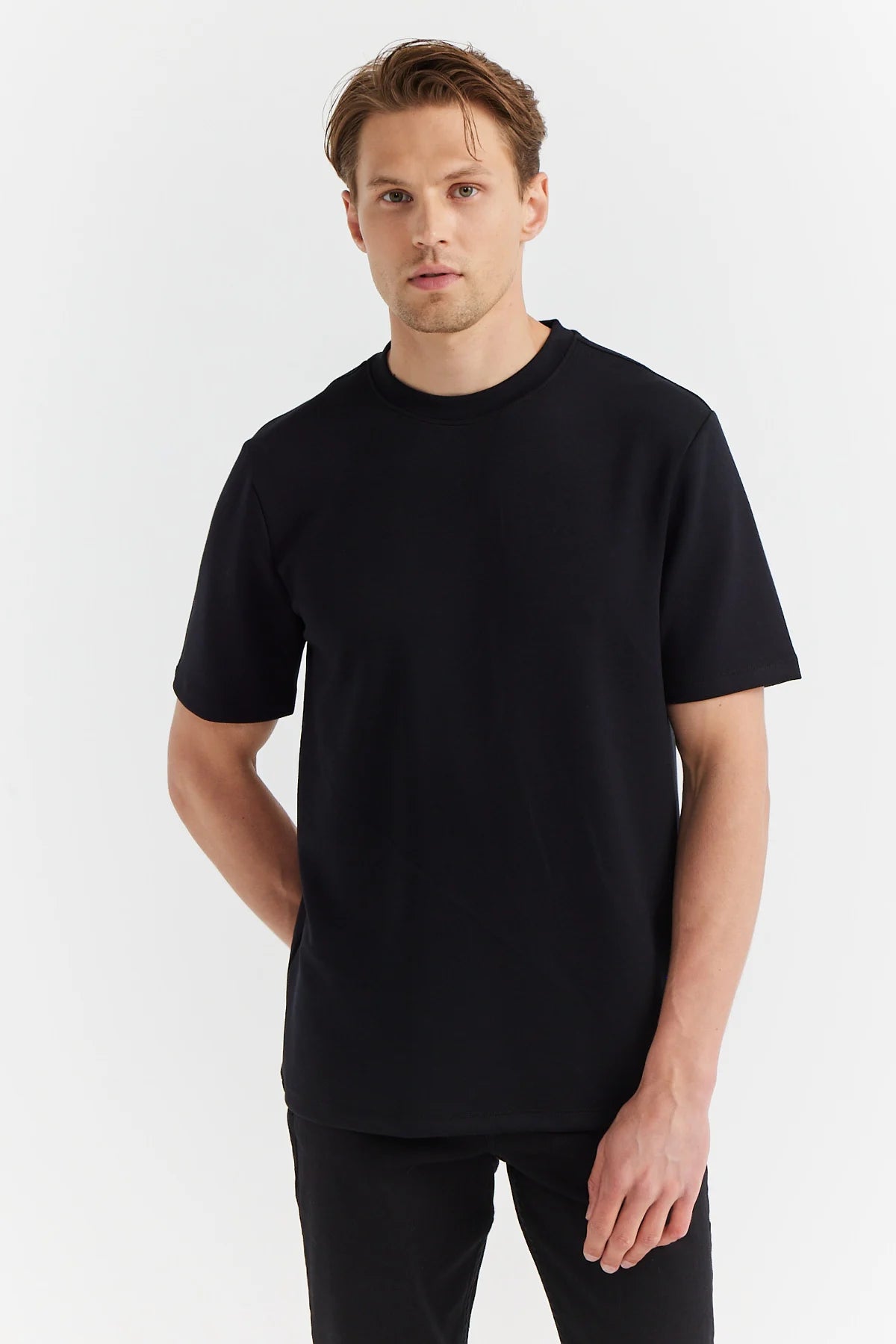 Erkek Bisiklet Yaka T-shirt