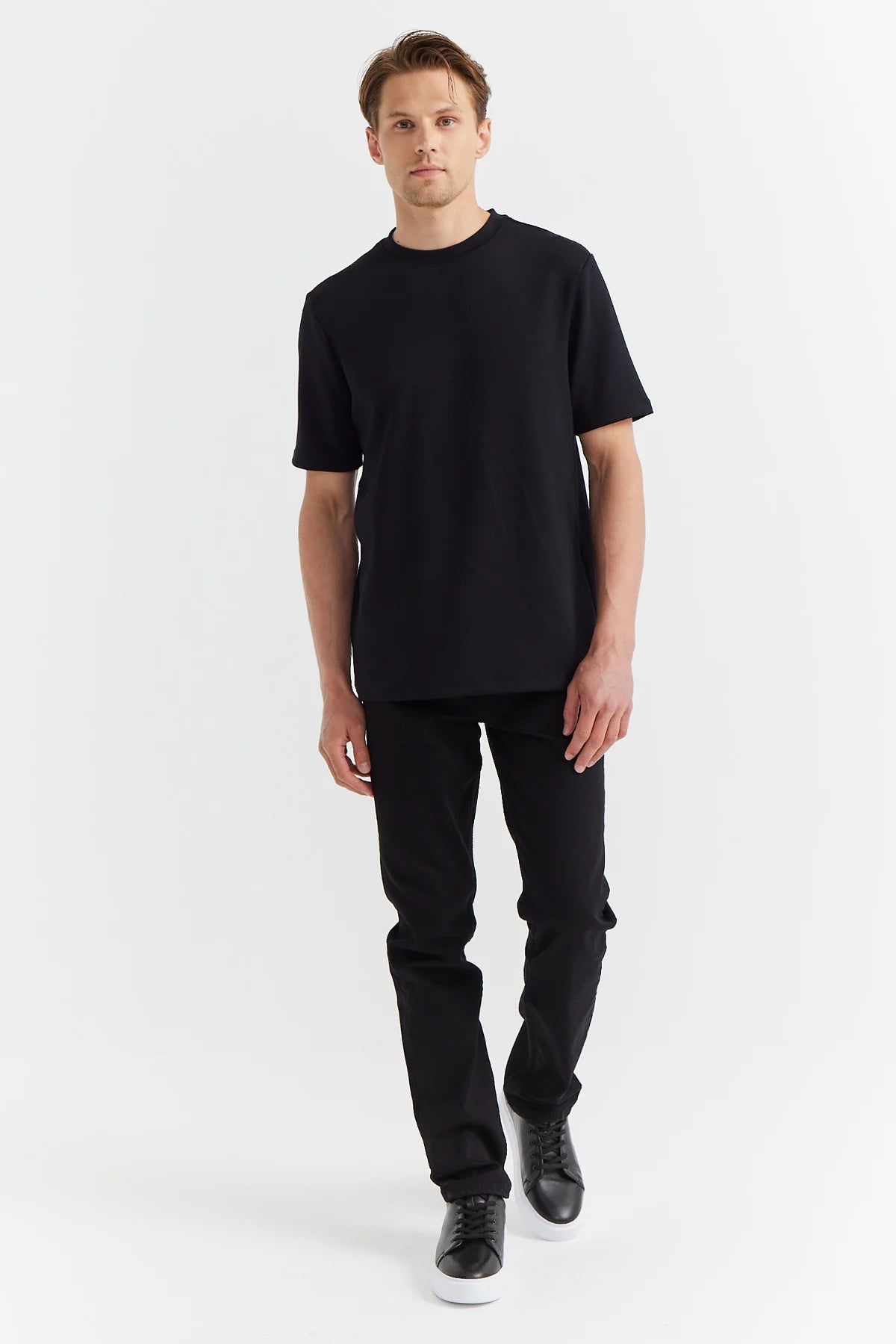 Erkek Bisiklet Yaka T-shirt