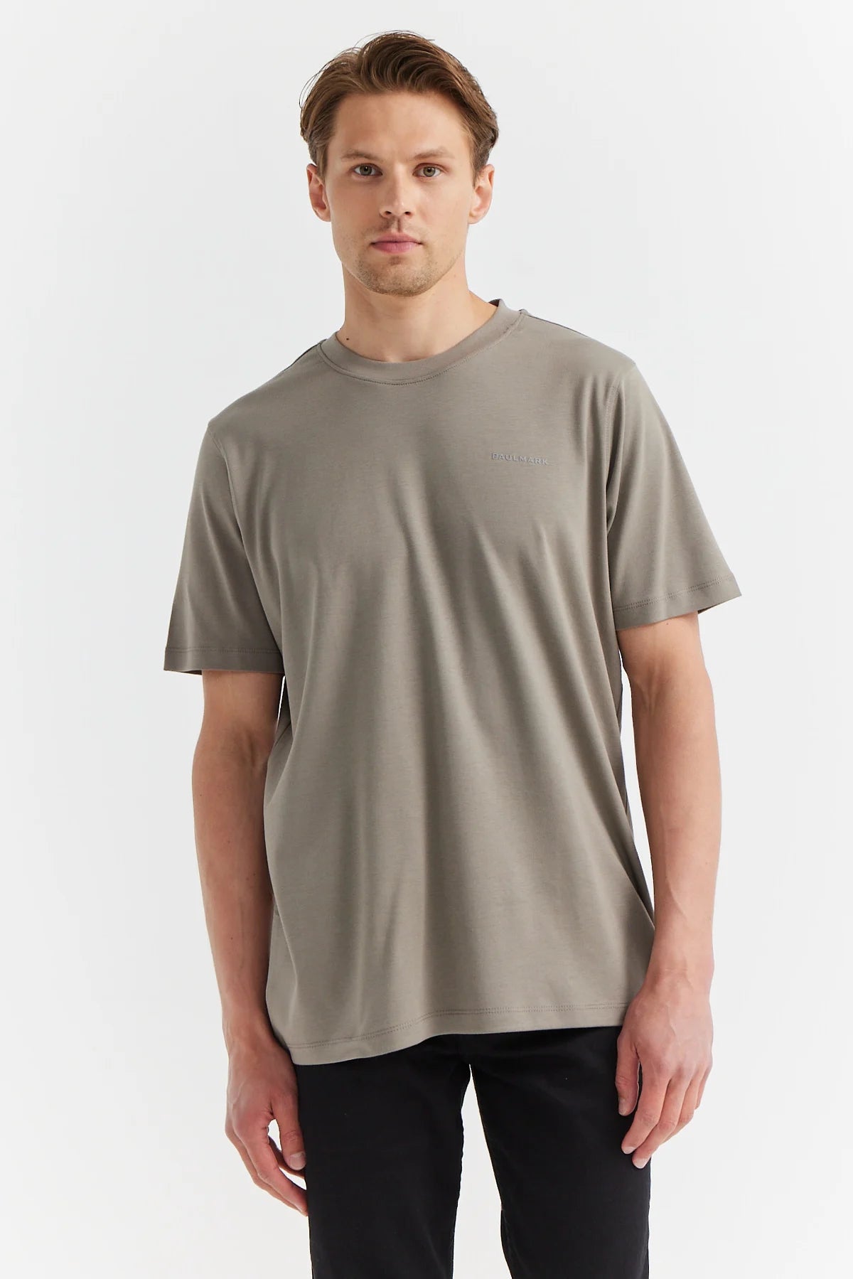 Erkek Bisiklet Yaka Basic T-shirt