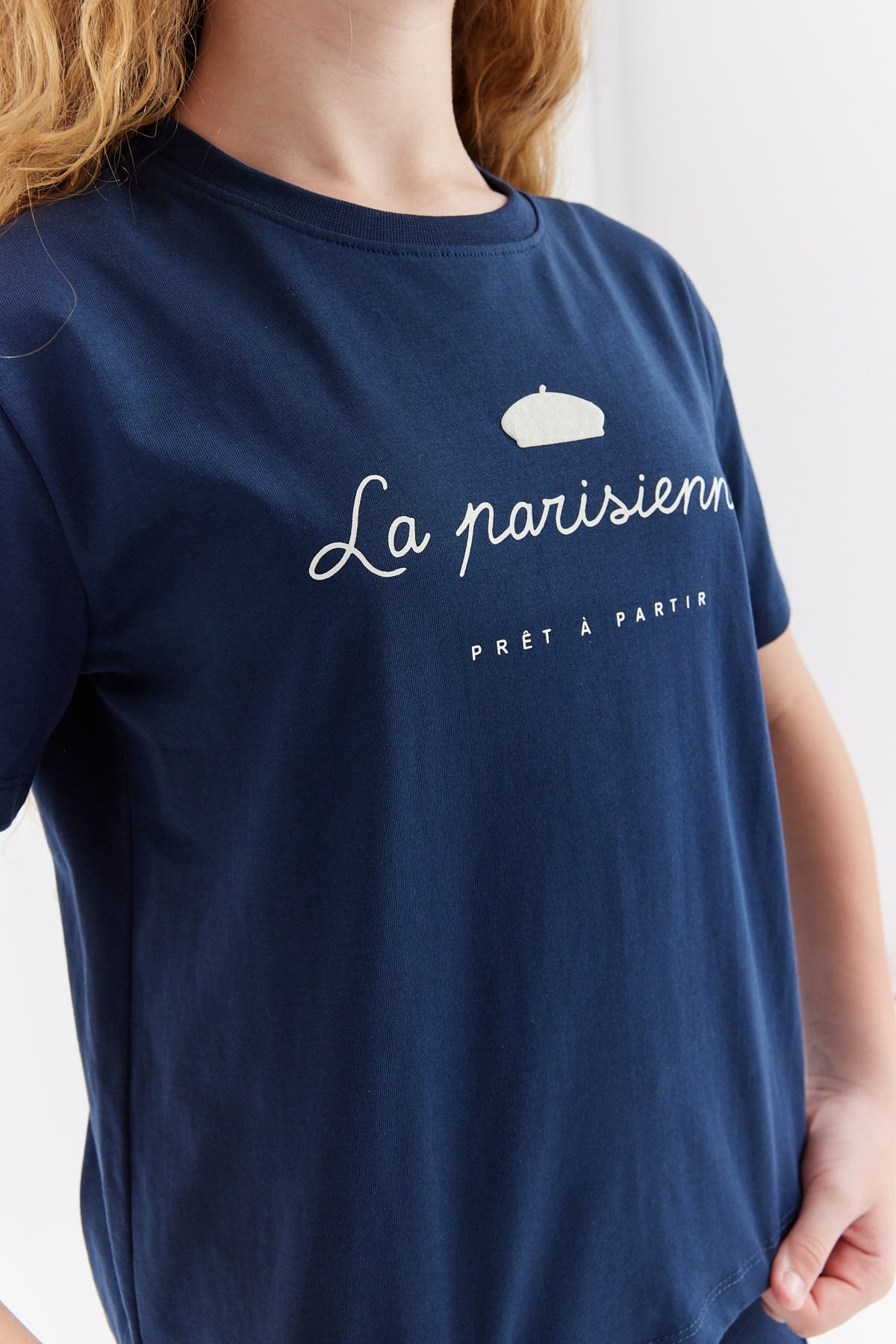 Girl's Printed Detailed T-shirt