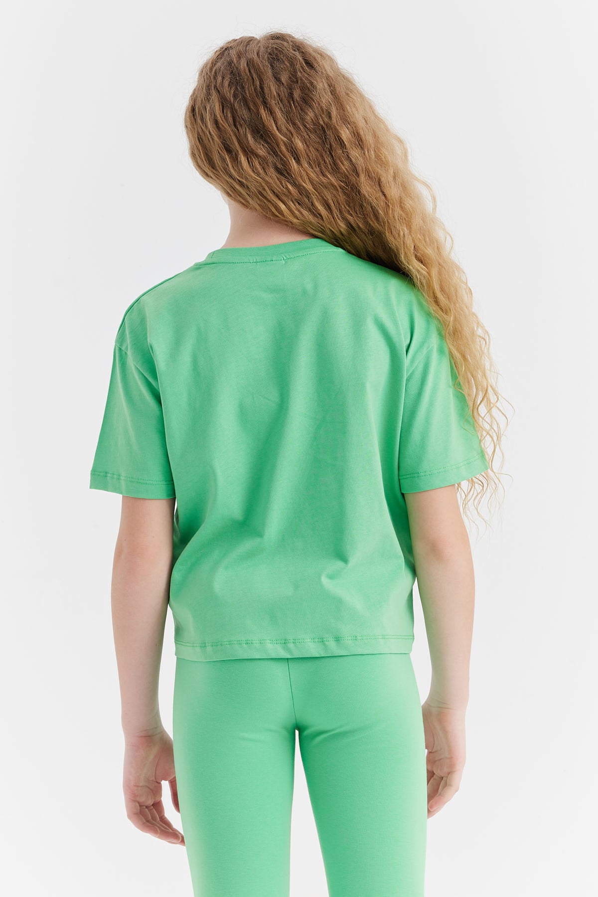 Girl's T-shirt with Embossed Print Detail