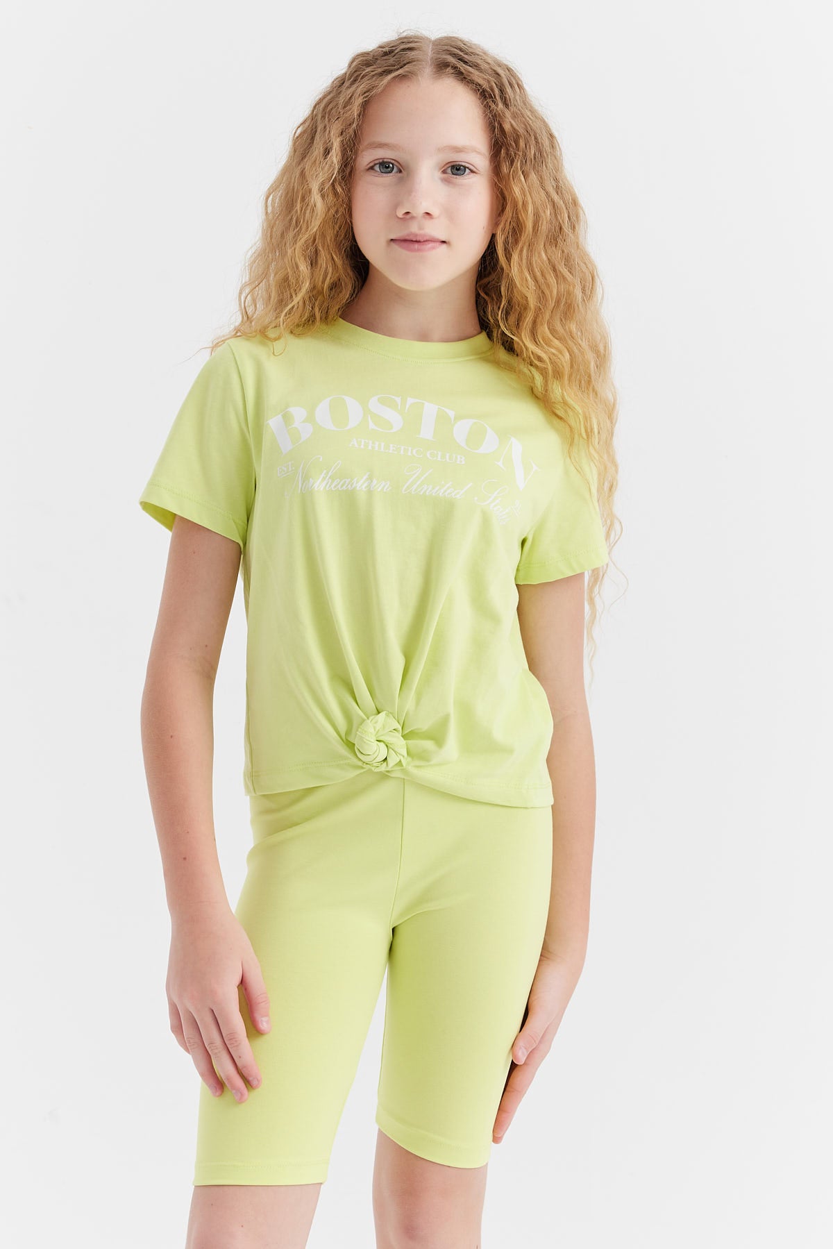 Girl's Tie Detail T-shirt