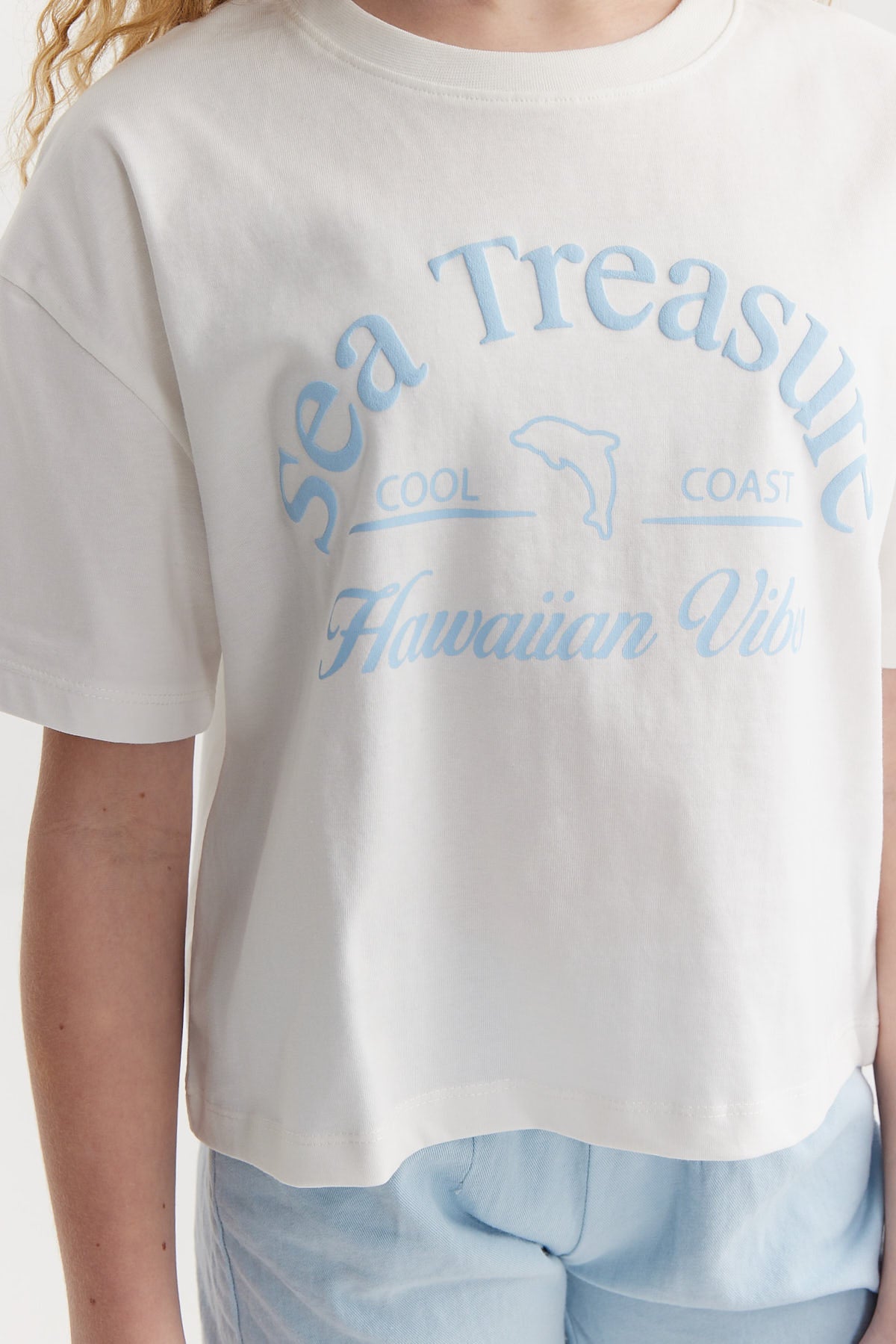 Girl's Printed Basic T-shirt