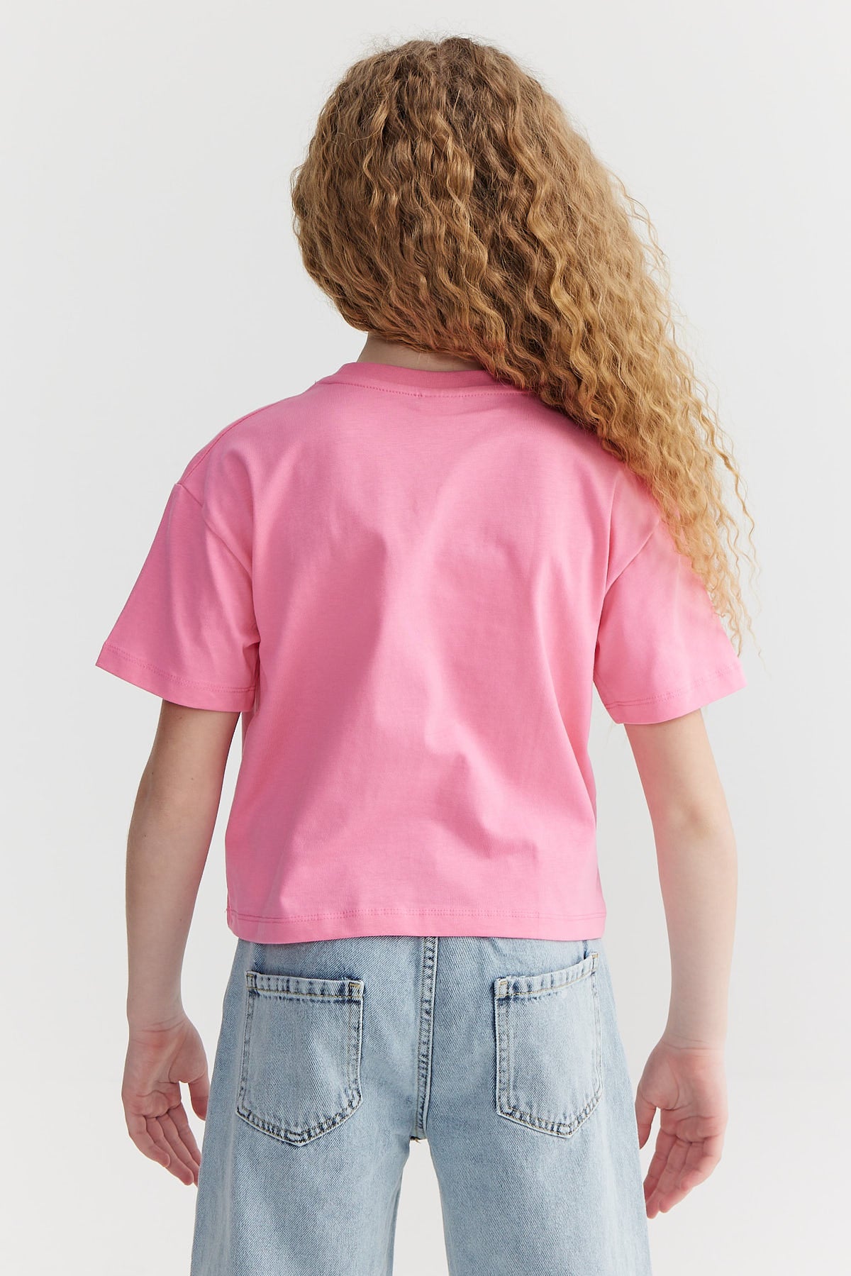 Girl's Printed Basic T-shirt