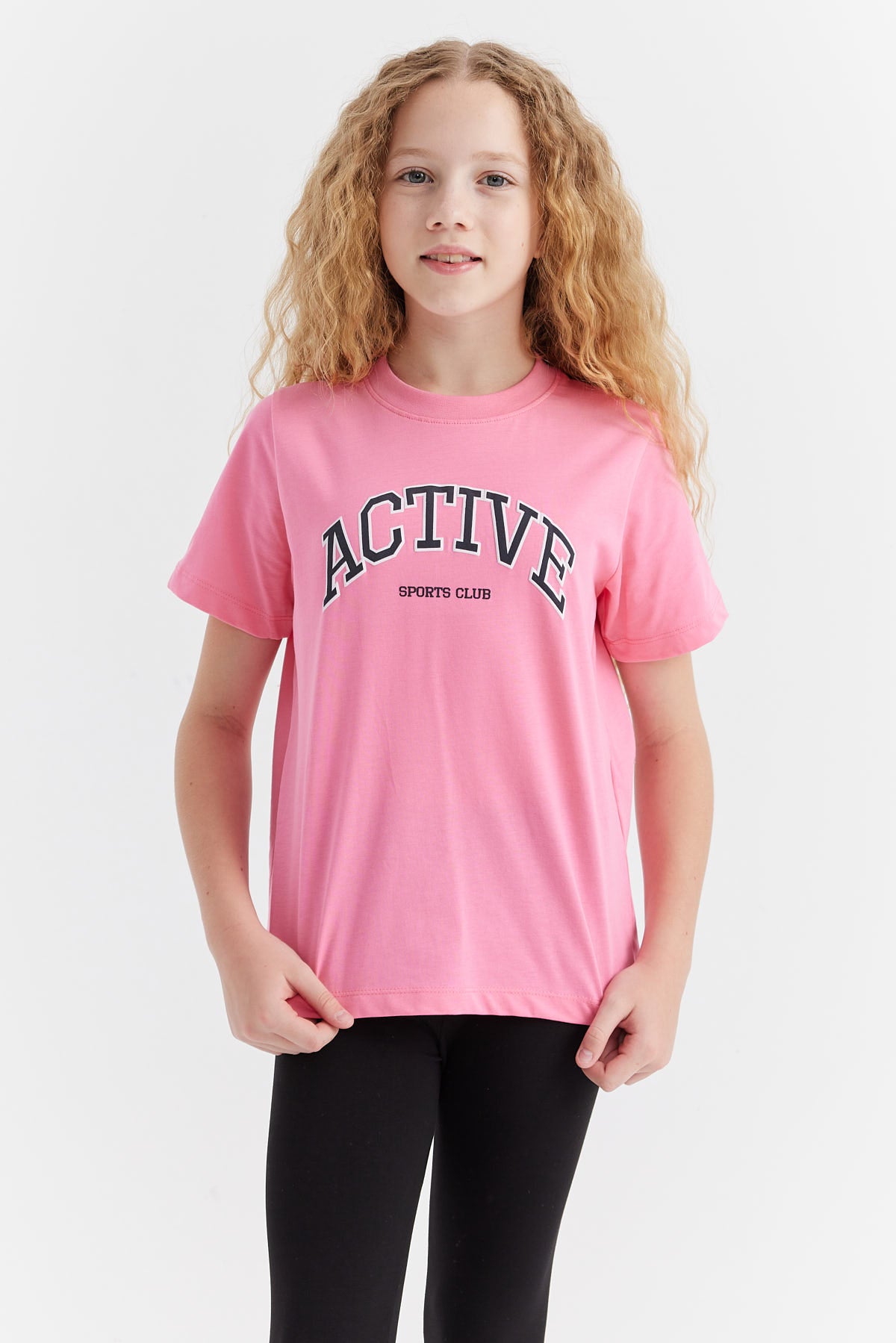 Girl's Text Printed T-shirt
