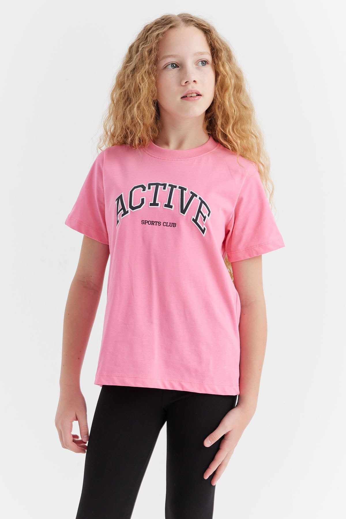 Girl's Text Printed T-shirt
