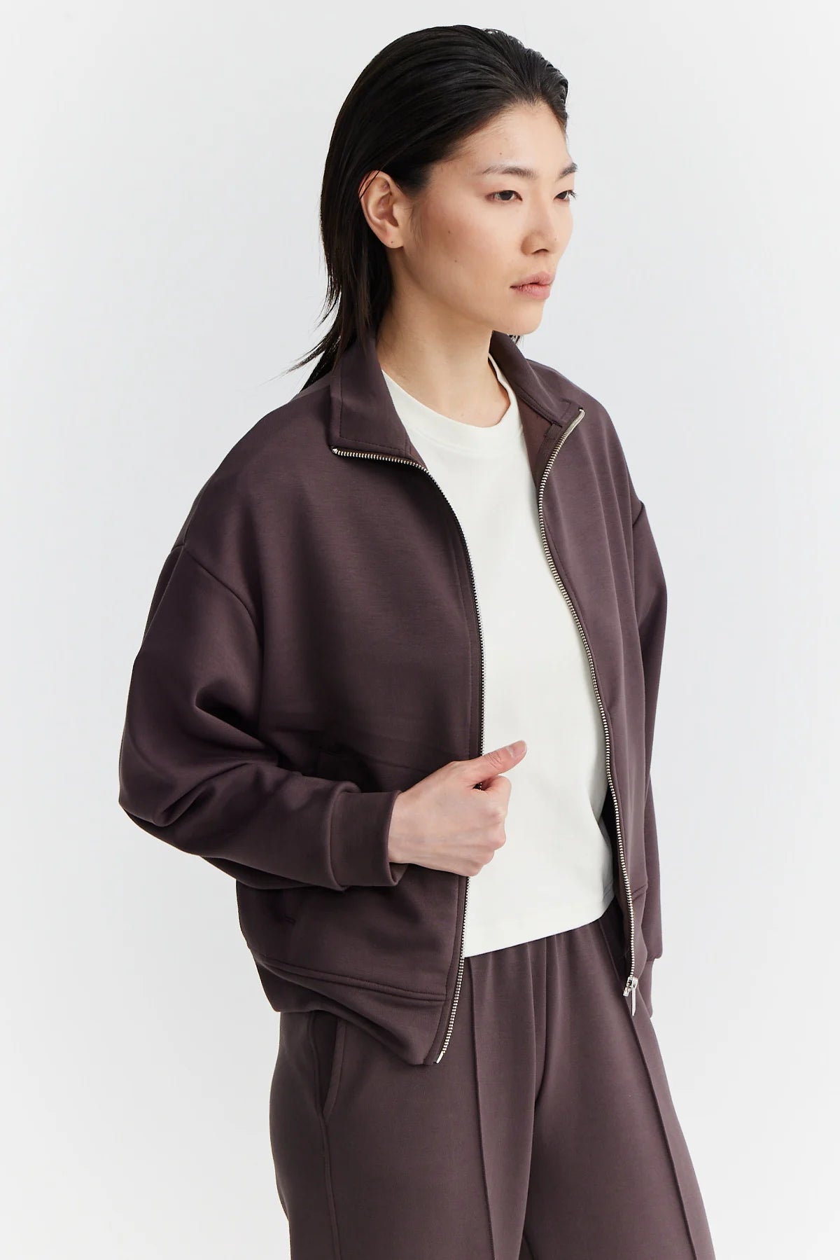 Kadın Yumuşak Dokulu Sweat Üst