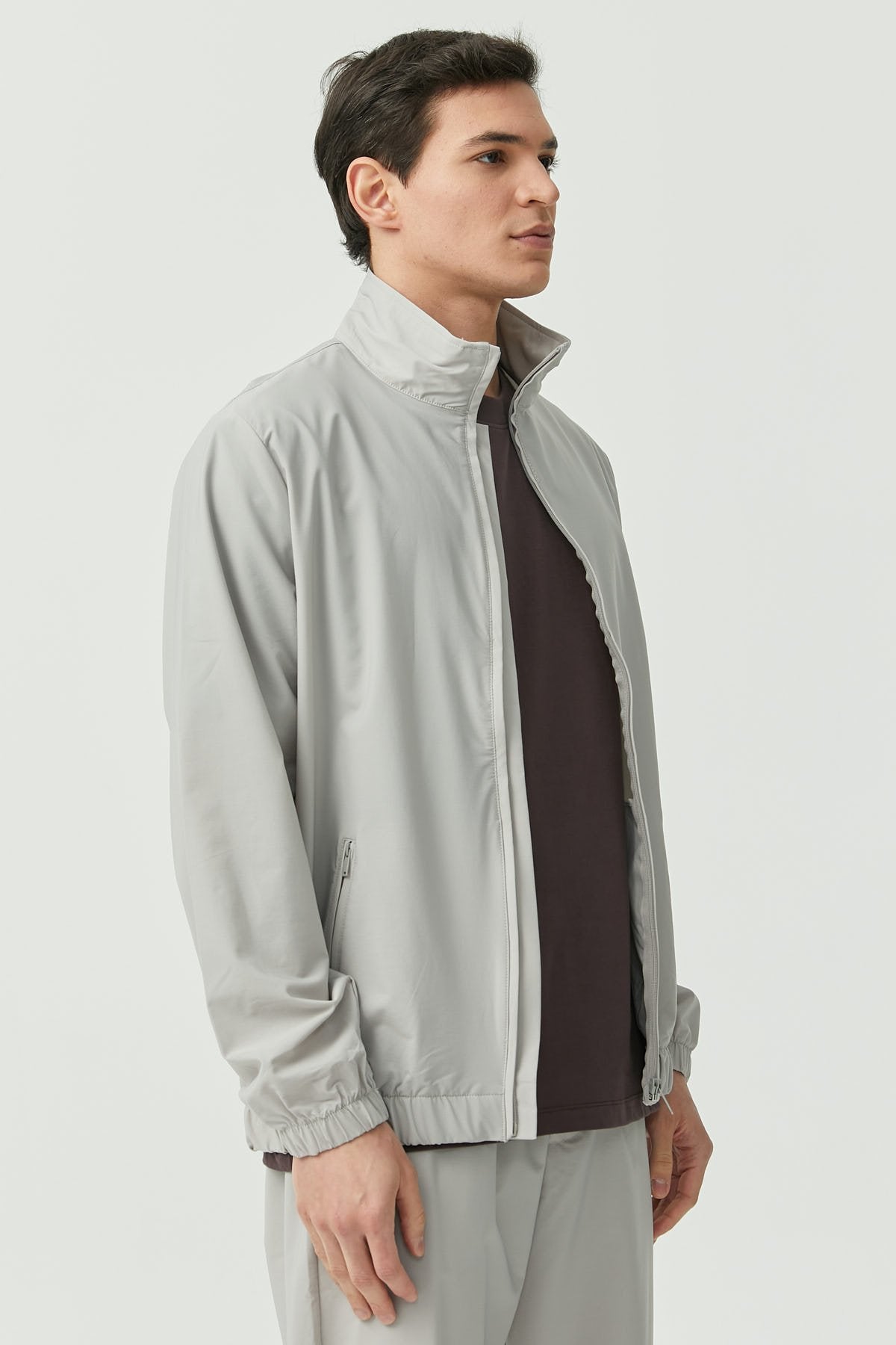 Men's Zippered Thin Coat