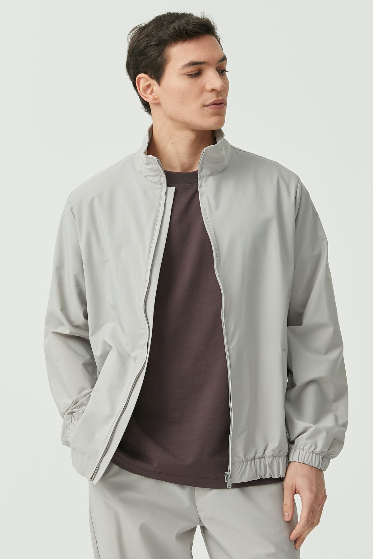 Men's Zippered Thin Coat