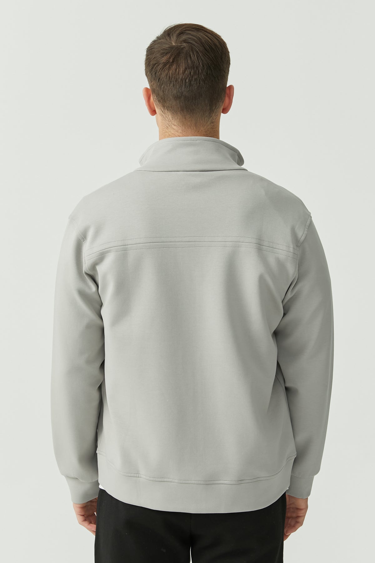 Zippered Thin Sweat Top