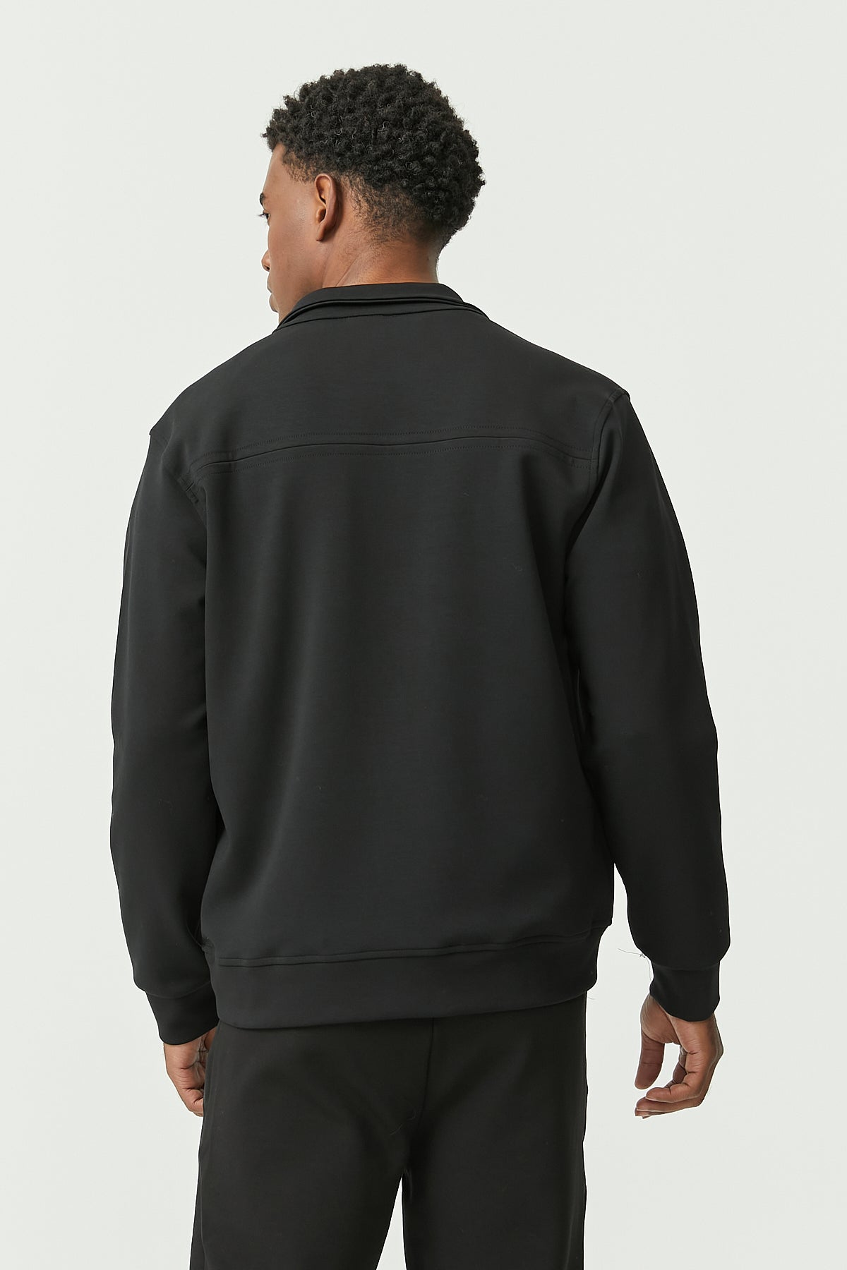 Zippered Thin Sweat Top