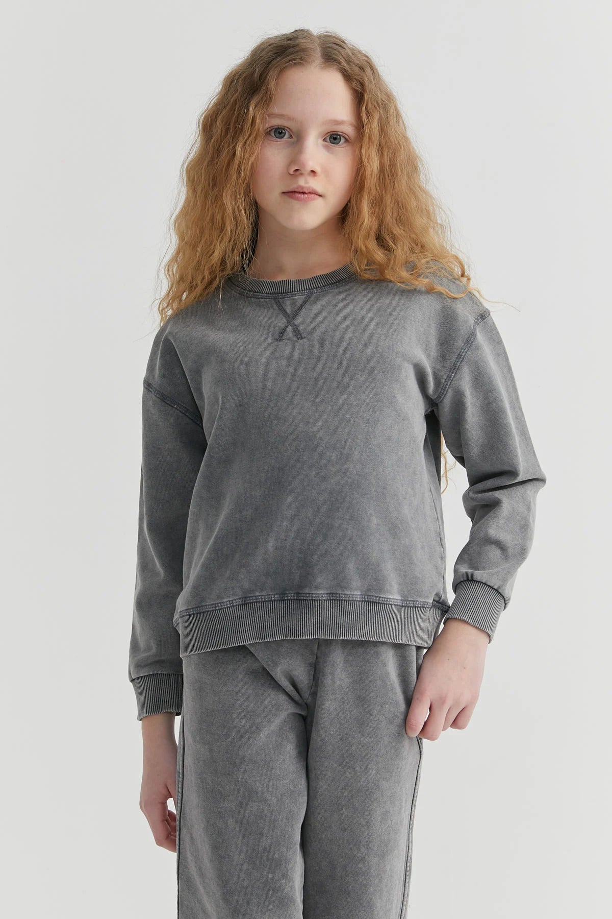 Kız Çocuk Basic Sweat Üst