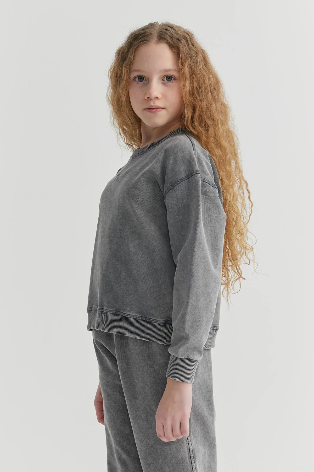 Kız Çocuk Basic Sweat Üst