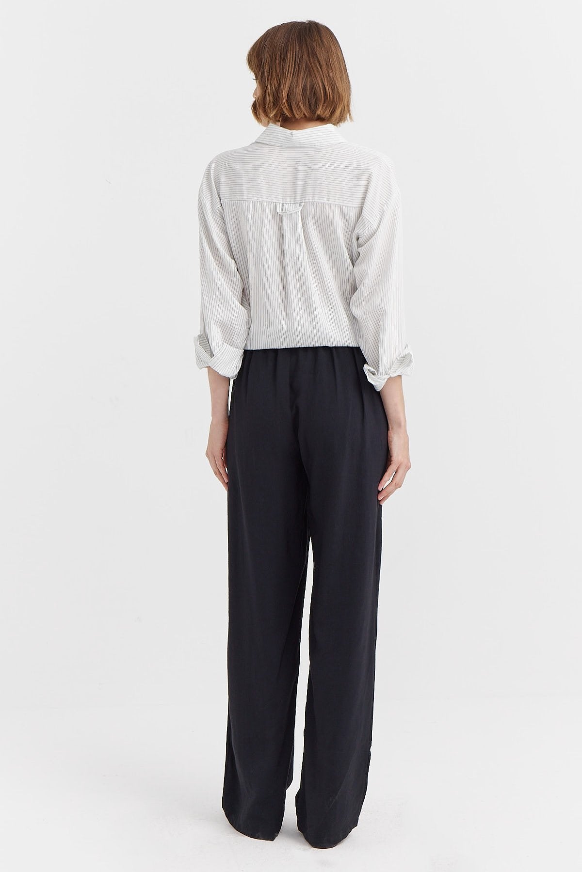 Women's Pleated Wide Leg Trousers
