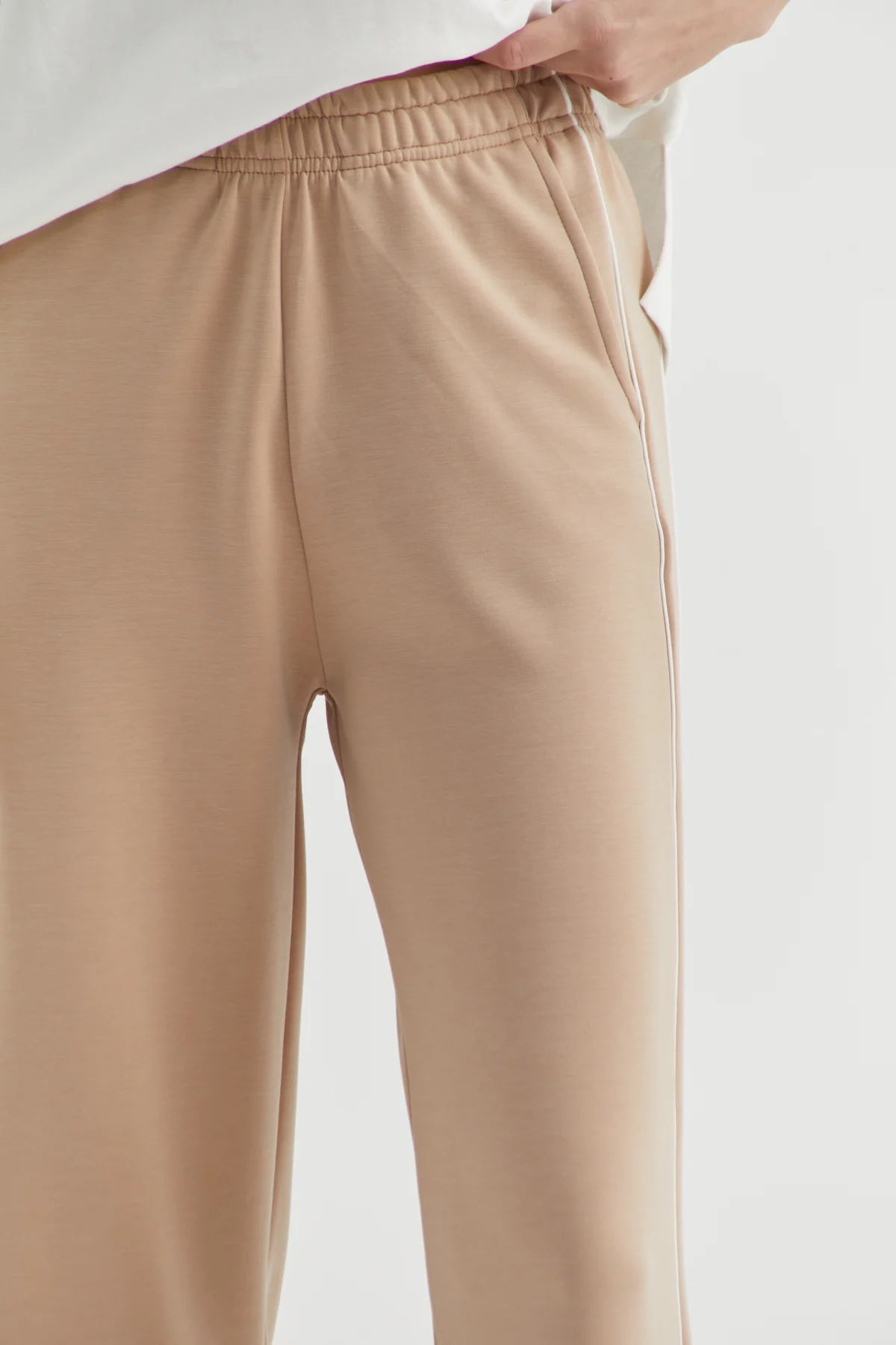Kadın Beli Lastikli Yanı Şerit Detaylı Sweat Alt