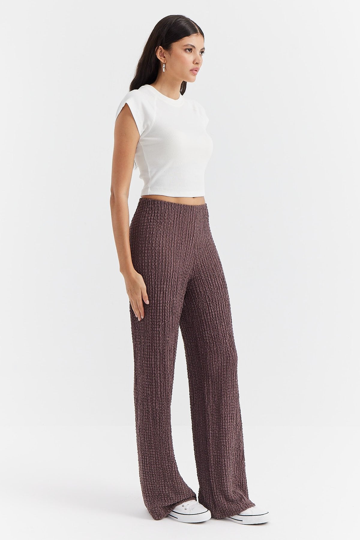 Women's Textured Trousers
