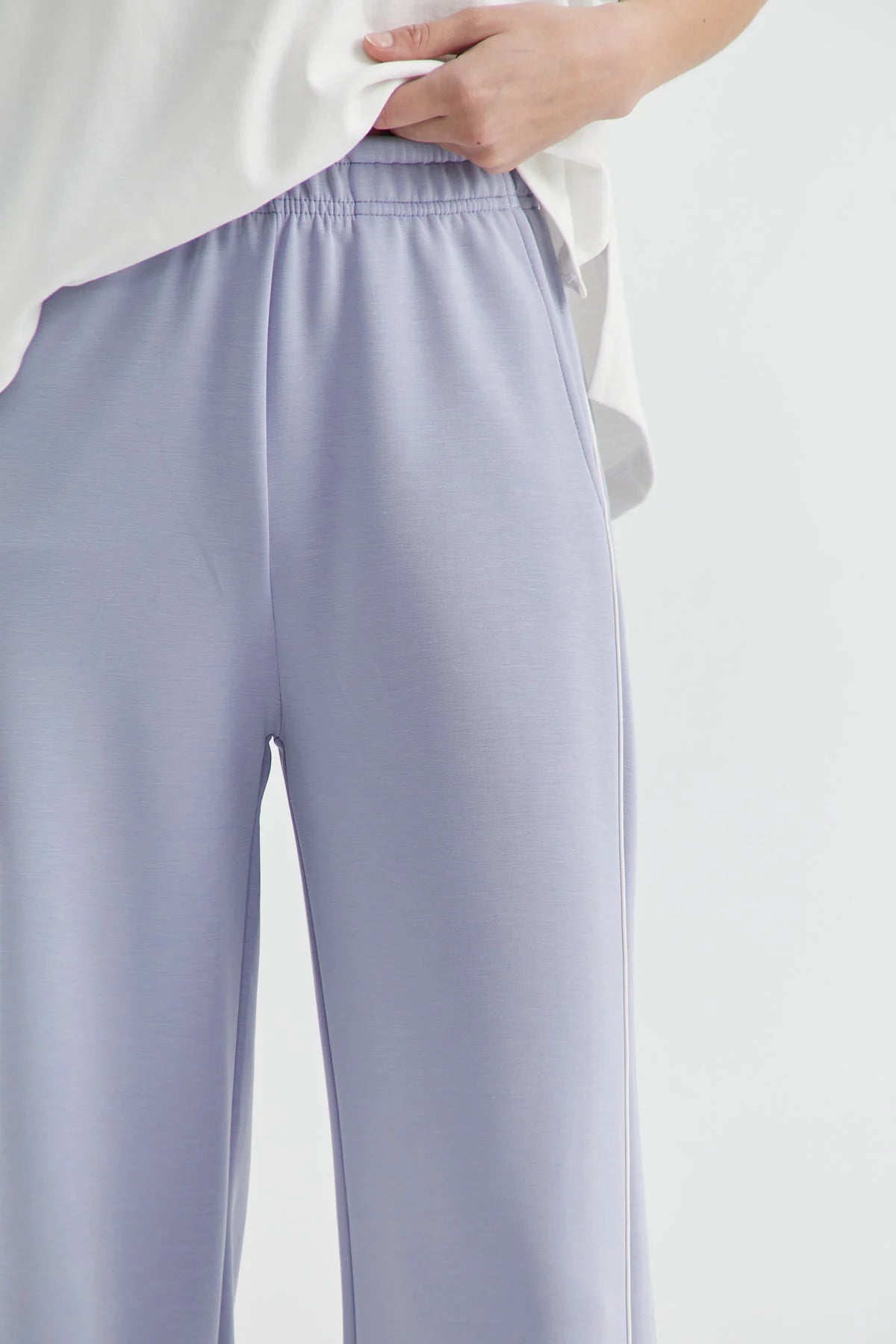 Kadın Beli Lastikli Yanı Şerit Detaylı Sweat Alt