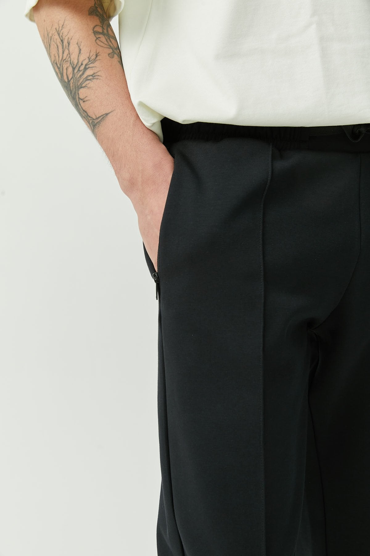 Tied Waist Sweat Pants