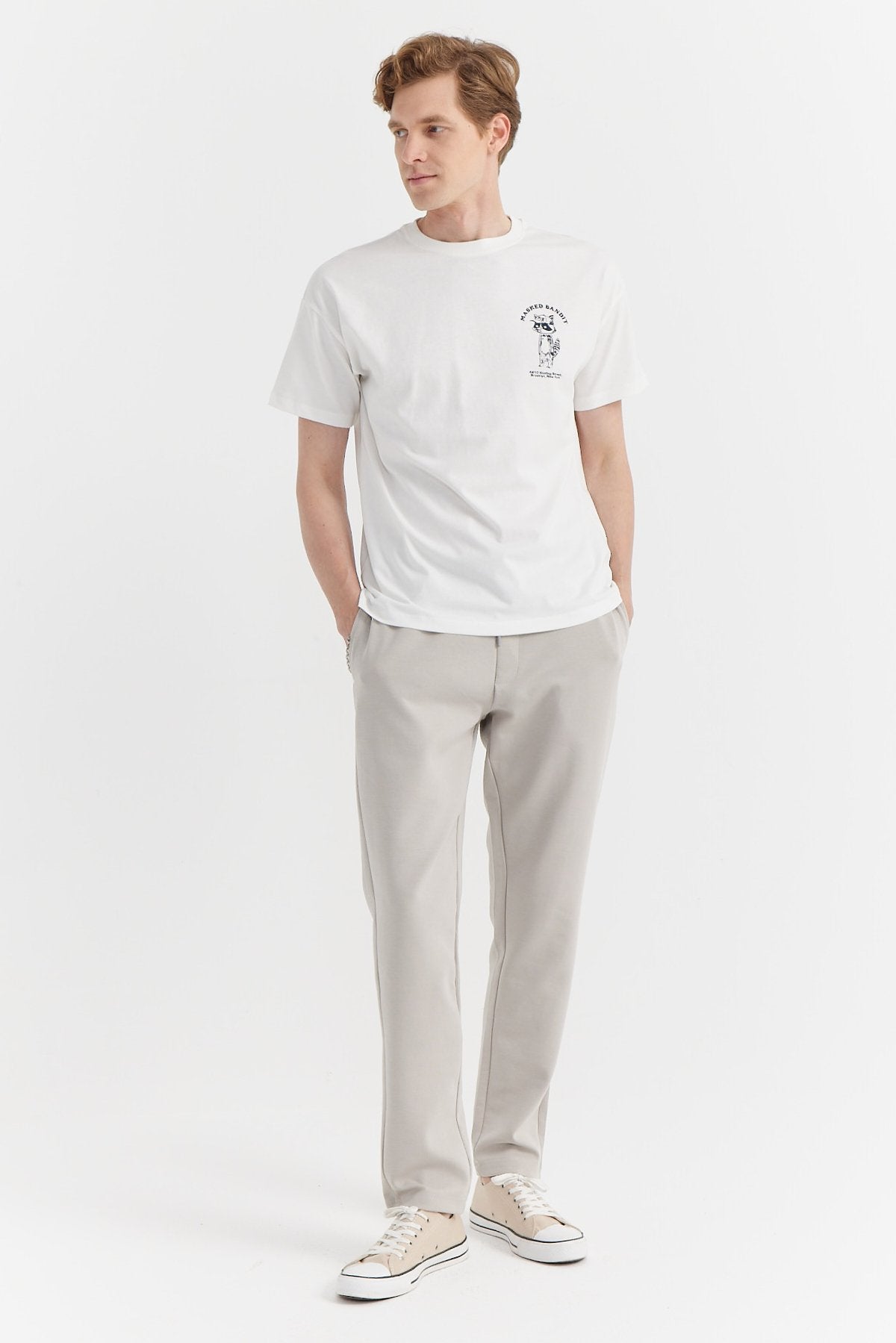 Men's Tied Waist Sweat Bottom