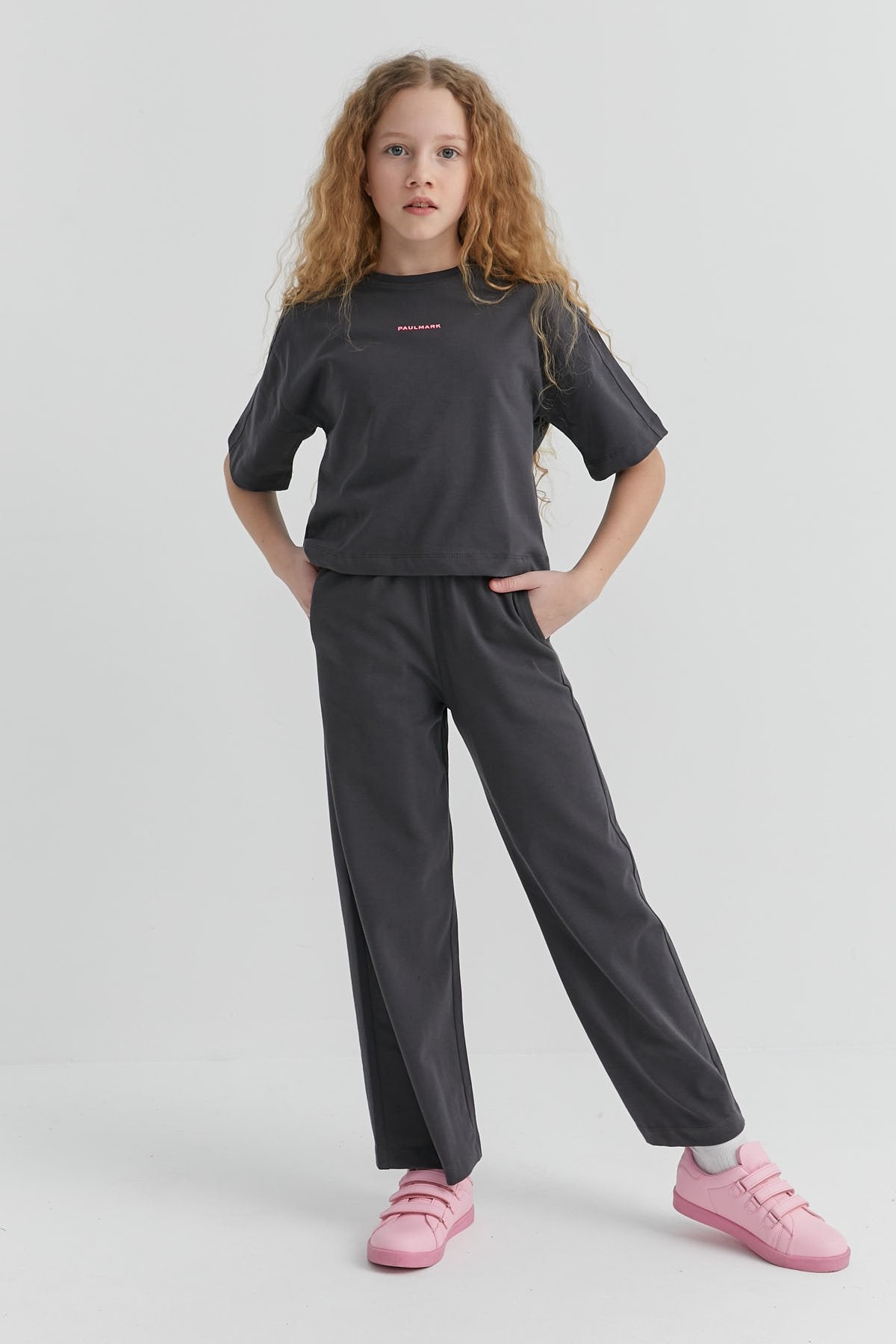 Girl's Elastic Waist Sweat Bottom