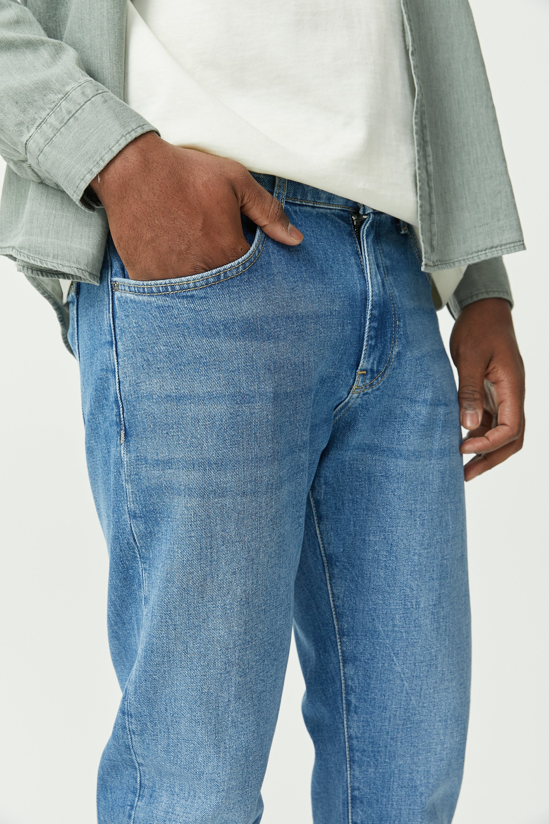 Texas-relaxed Tapered Jean Trousers