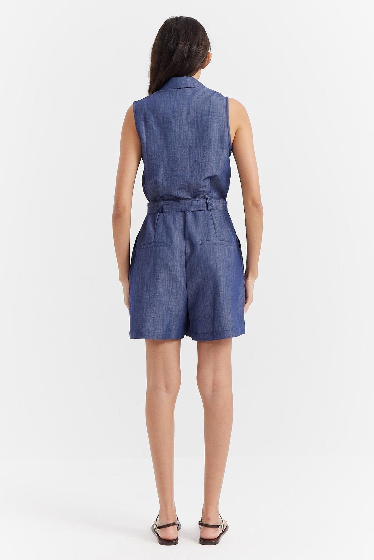 Women's Belt Detailed Jumpsuit