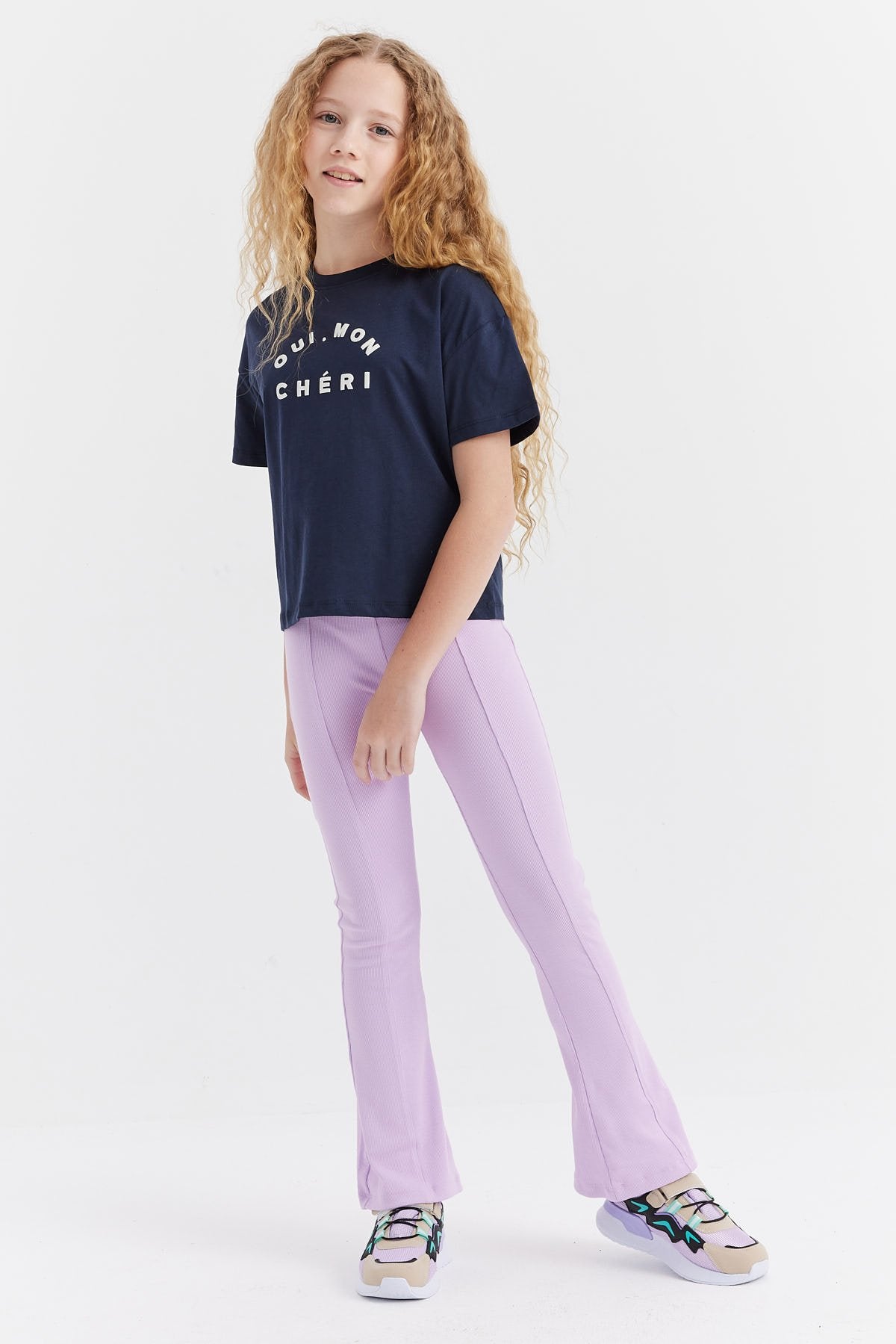 Girl's Stitched Detailed Leggings