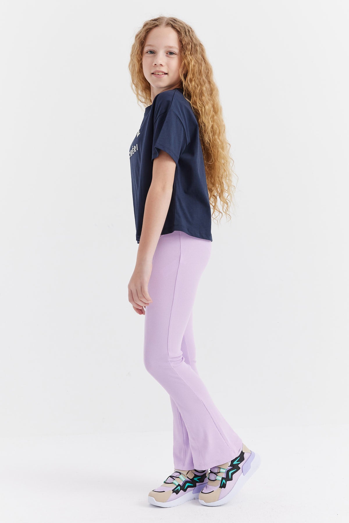 Girl's Stitched Detailed Leggings