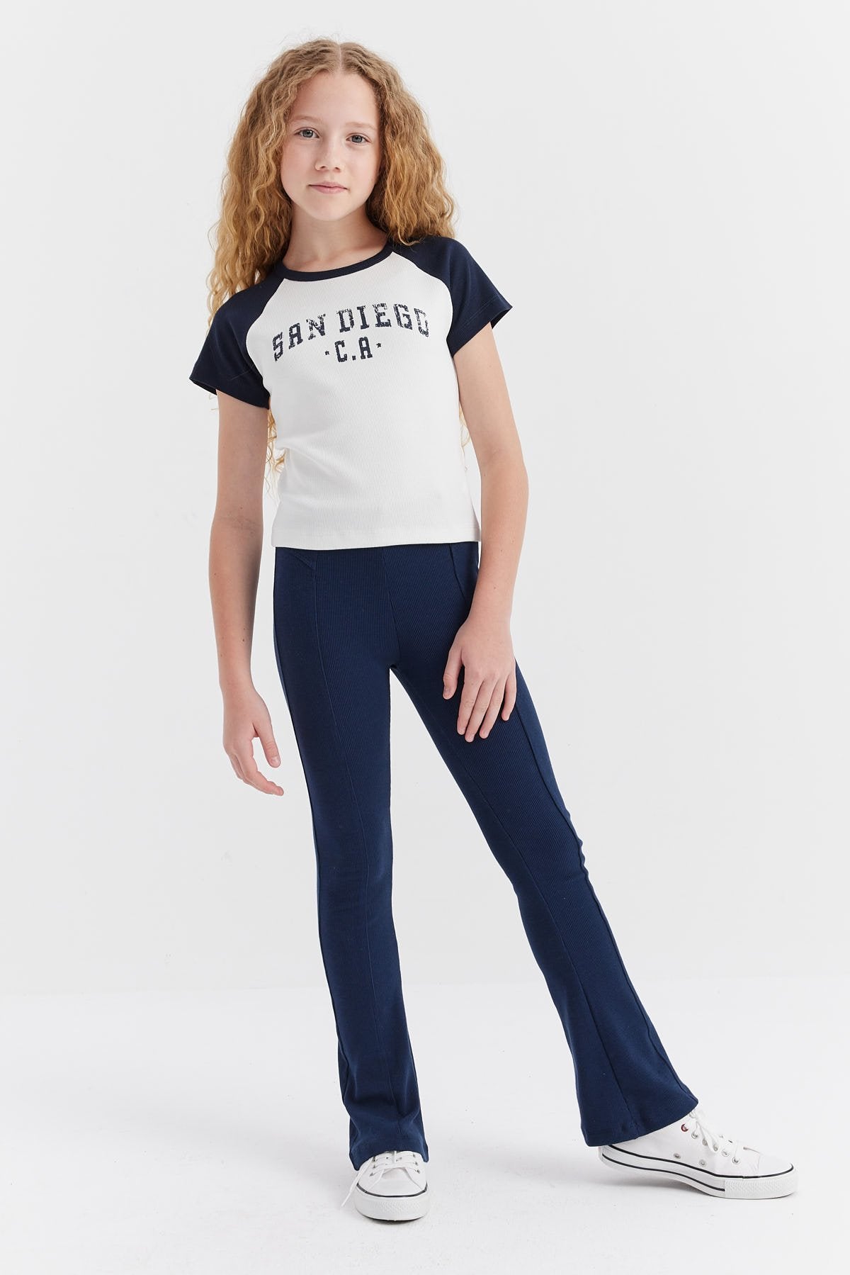 Girl's Stitched Detailed Leggings