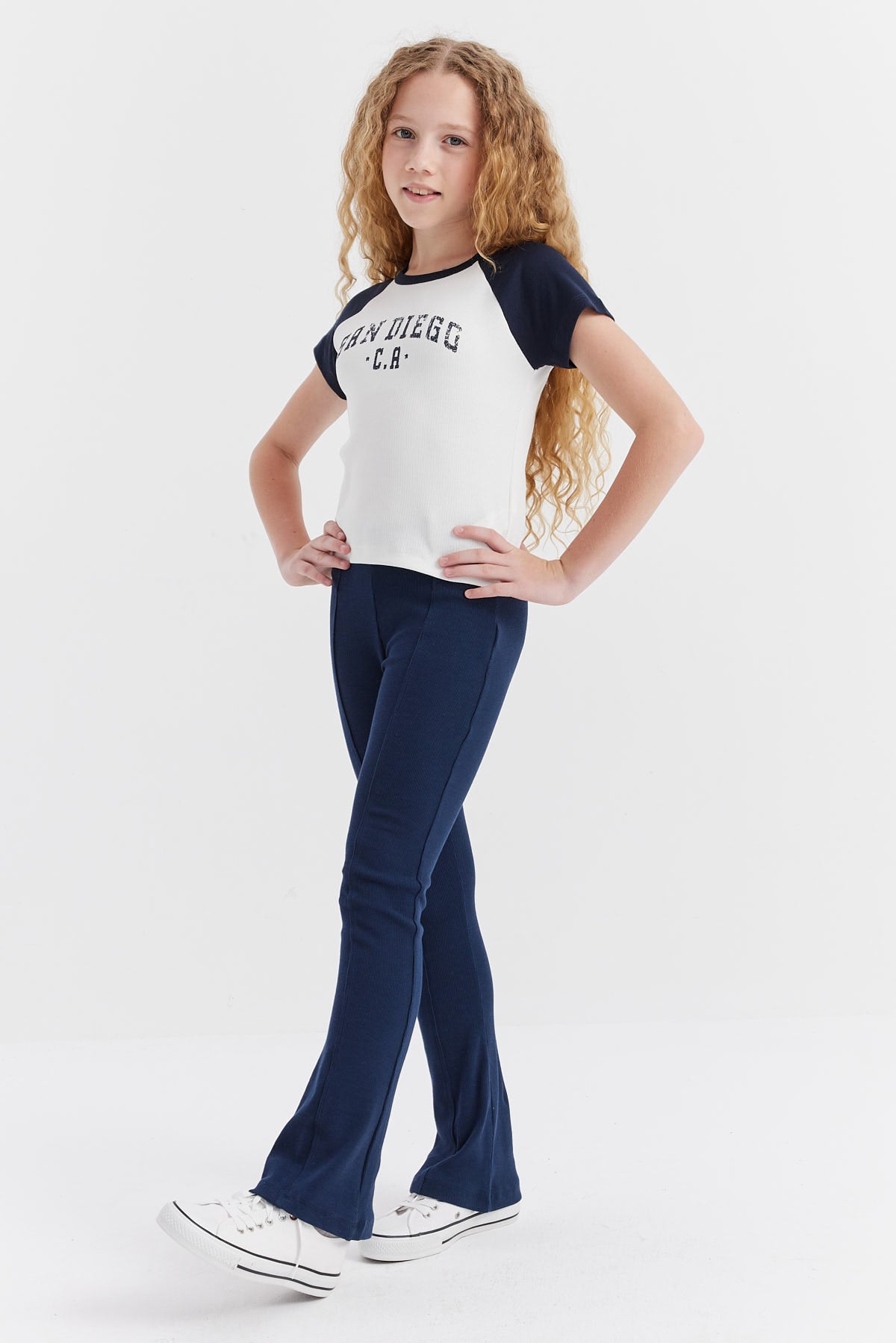 Girl's Stitched Detailed Leggings