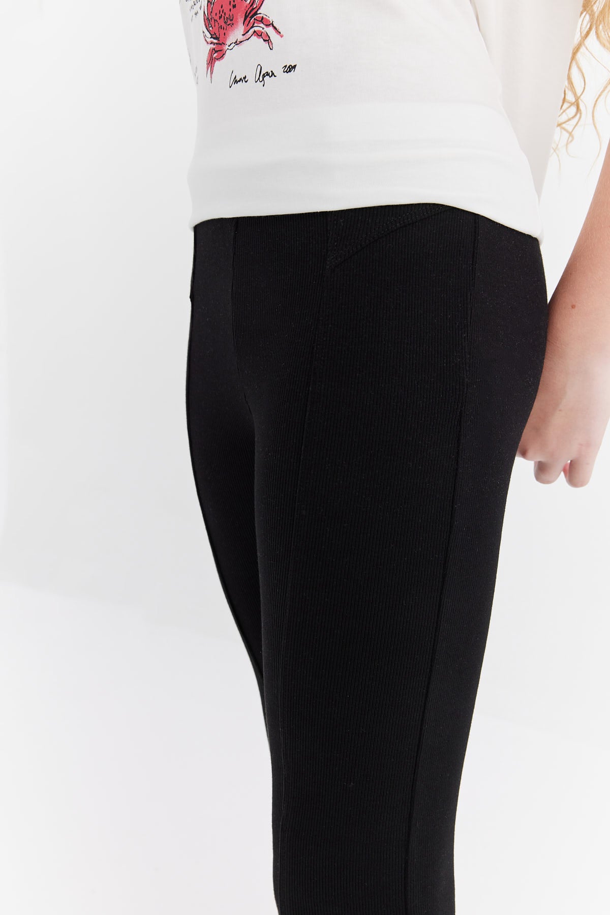 Girl's Stitched Detailed Leggings