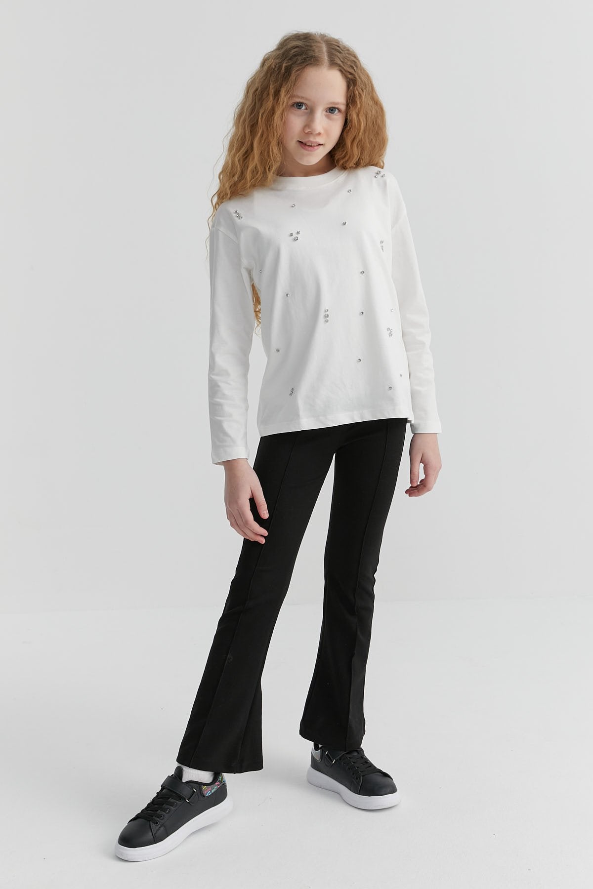 Girl's Front Seamed Leggings