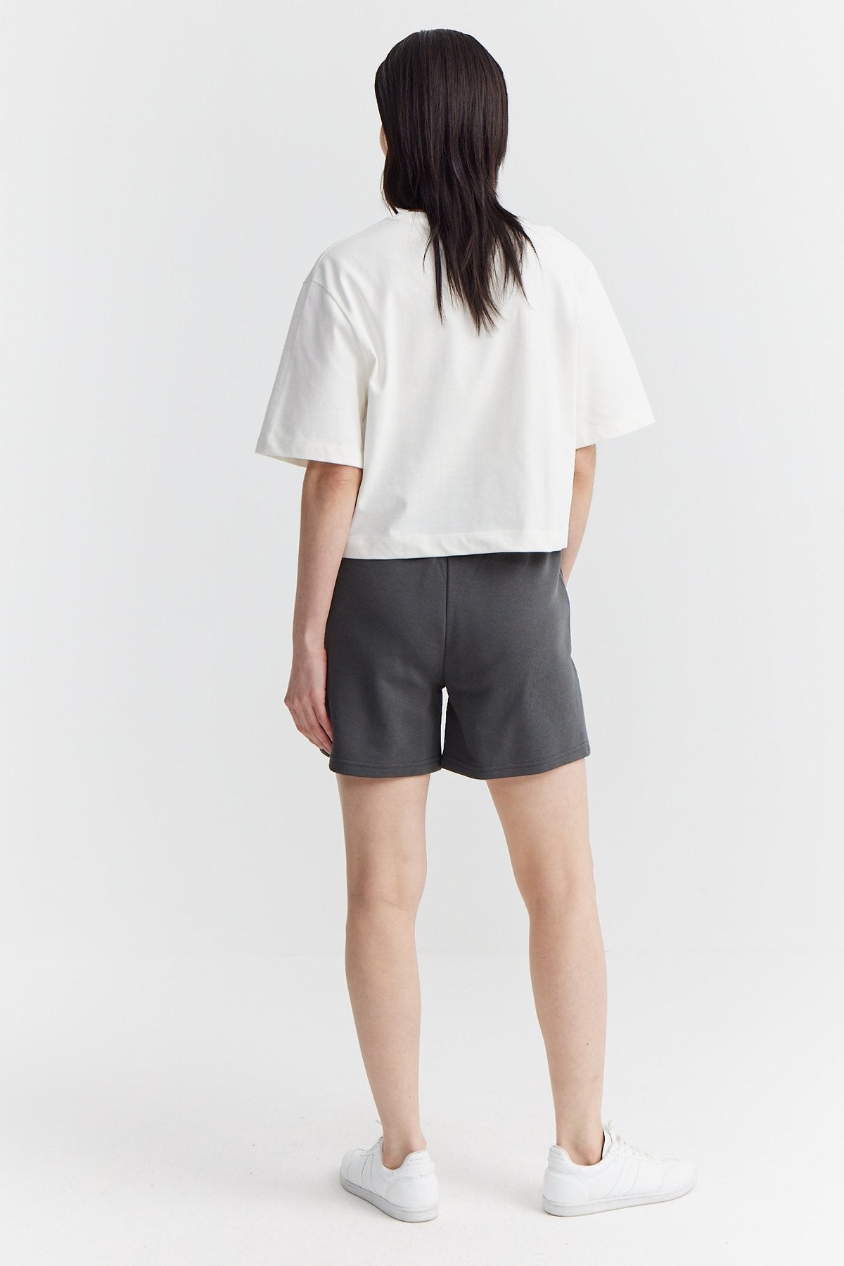 Women's Elastic Waist Paulmark Printed Shorts